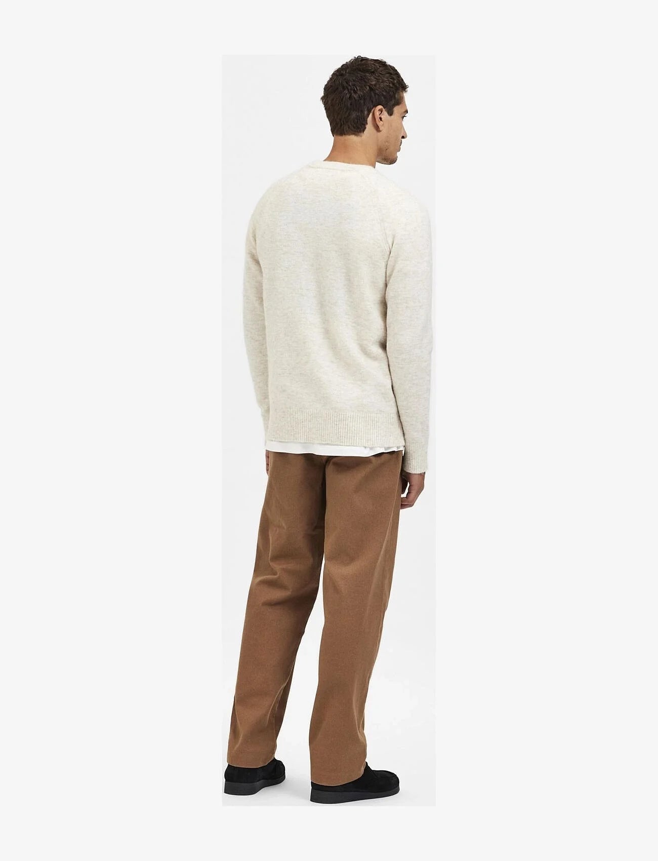 STRIK - SLHRAI LS KNIT CREW NECK - - Hr Ravn