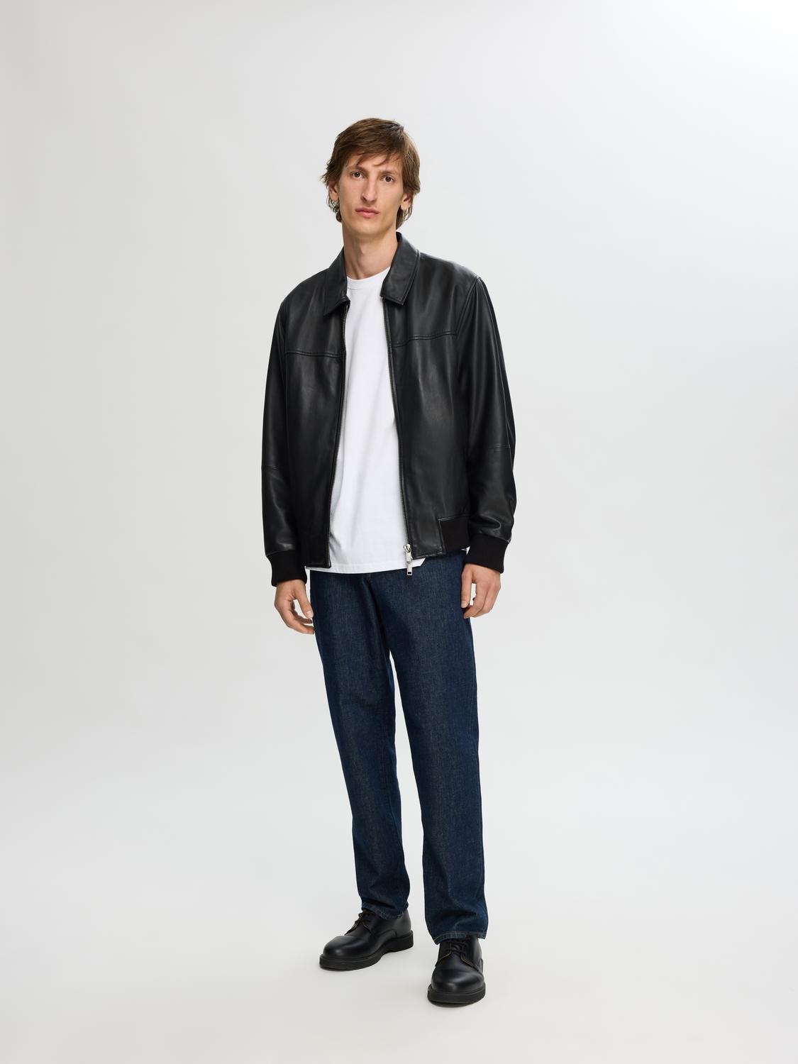 JEANS - SLH190-REG TAPERED COLE RINSE JEANS - - Hr Ravn