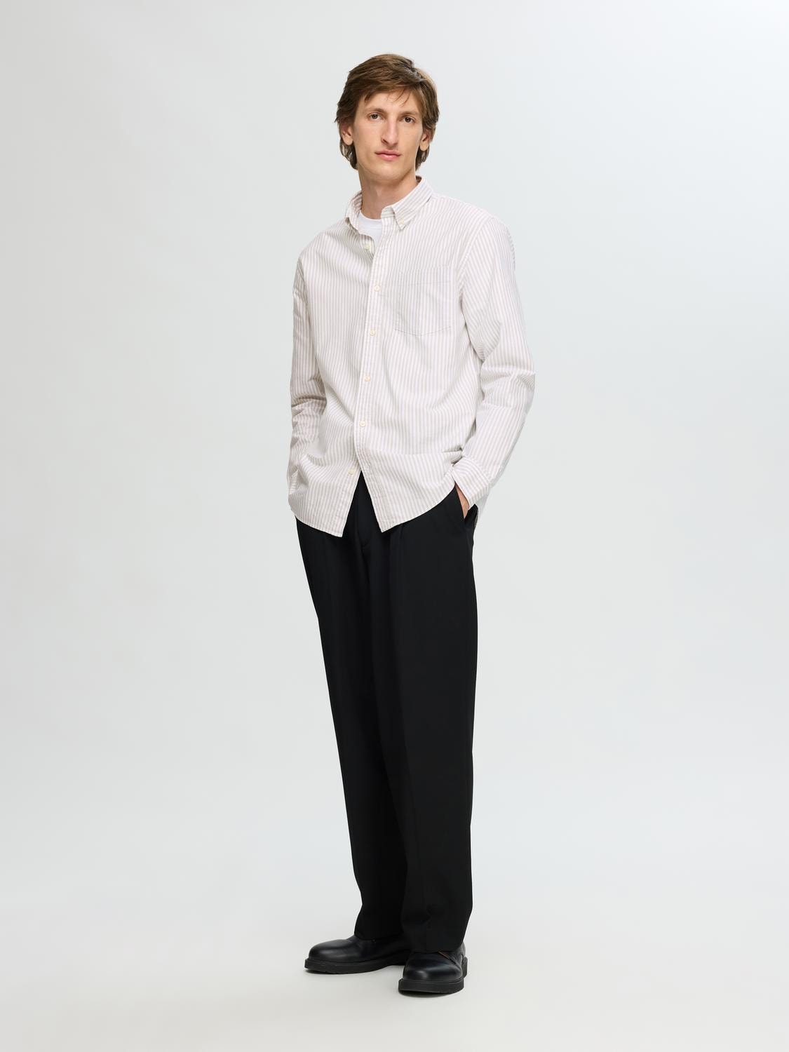 LANGE SKJORTER - SLHREGRICK OX SHIRT LS - - Hr Ravn