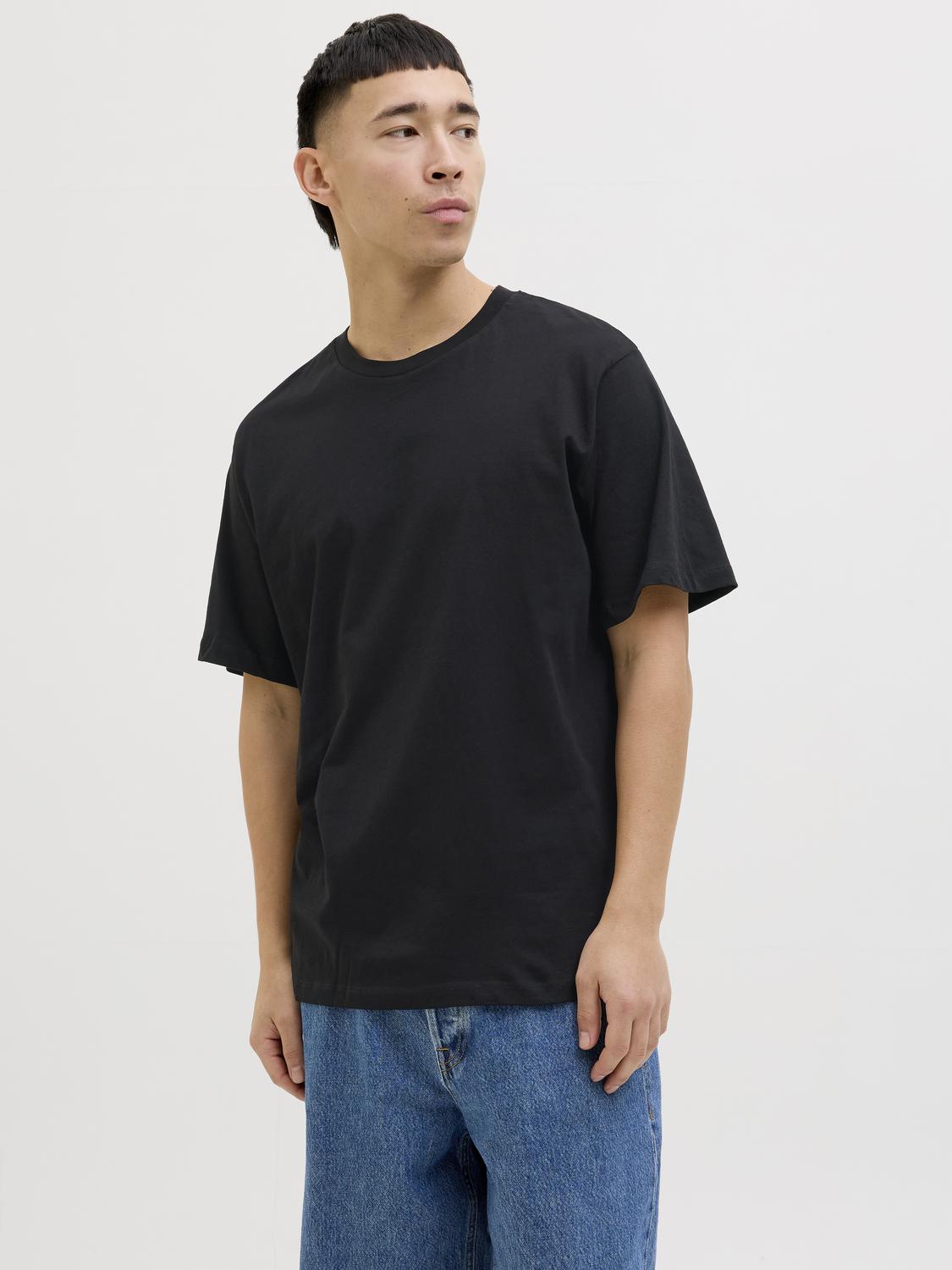 T-shirts - Jjhugo Loose Tee Ss Crew Neck 5Pk Mp - - Hr Ravn