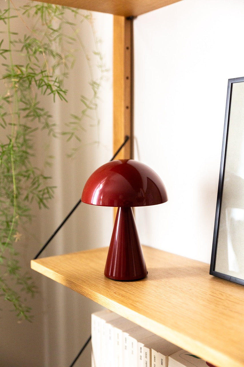 Mush Transportabel Lampe Rød