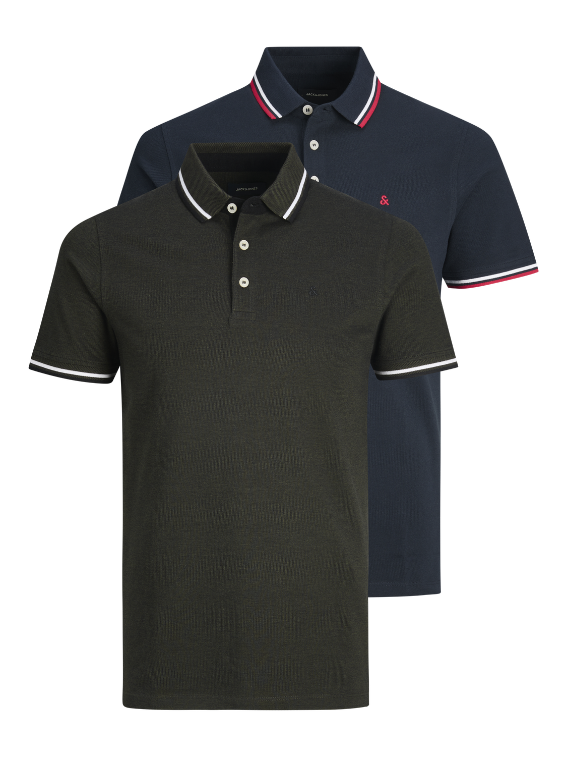Polo Shirts - Jjepaulos Polo Ss 2Pk Mp Noos - - Hr Ravn