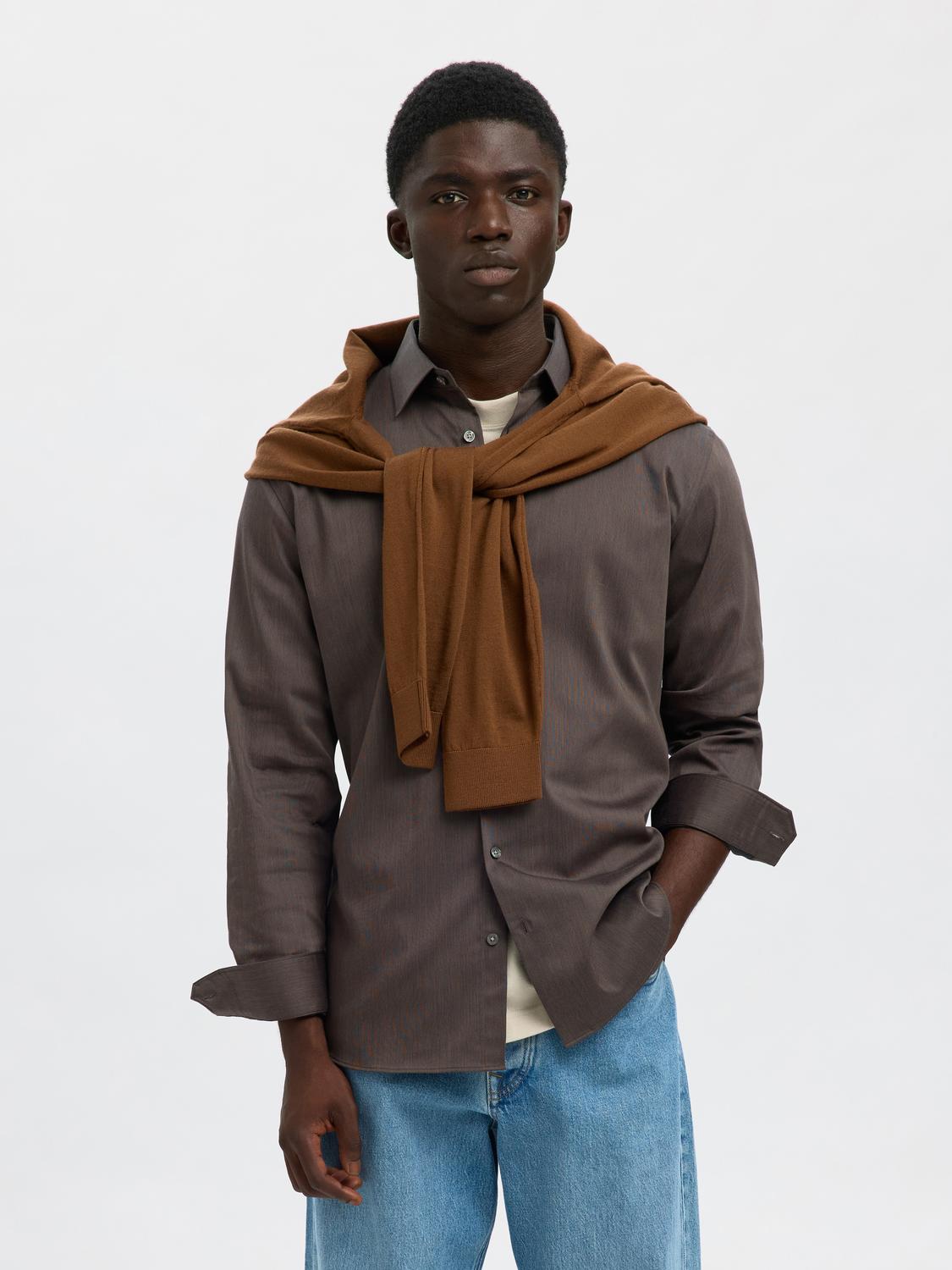 Shirts - Slhslim-Performance Shirt Ls Noos - - Hr Ravn