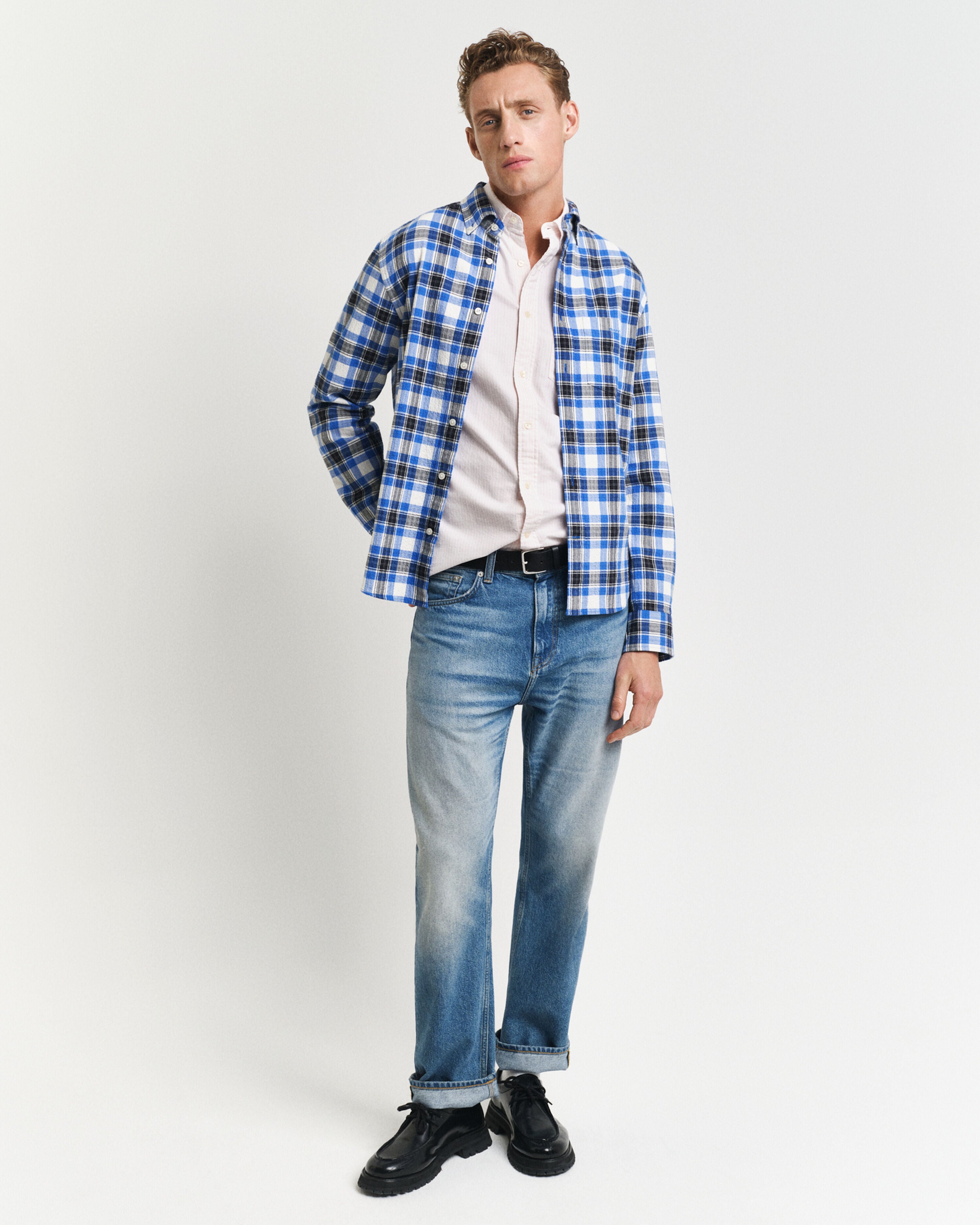 LANGE SKJORTER - Reg Classic Oxford Stripe Shirt - - Hr Ravn