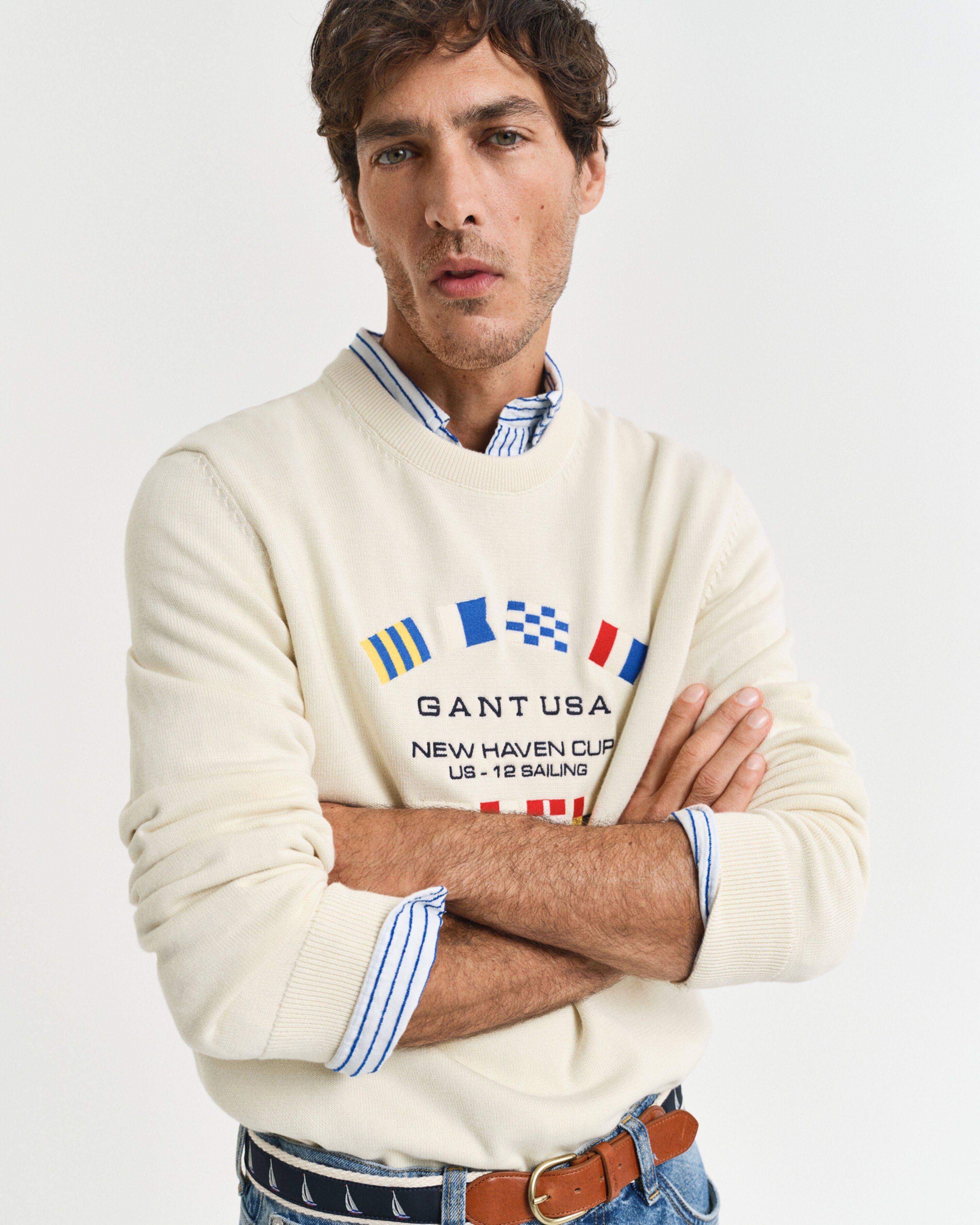 STRIK - Nautical Flags C-Neck - - Hr Ravn