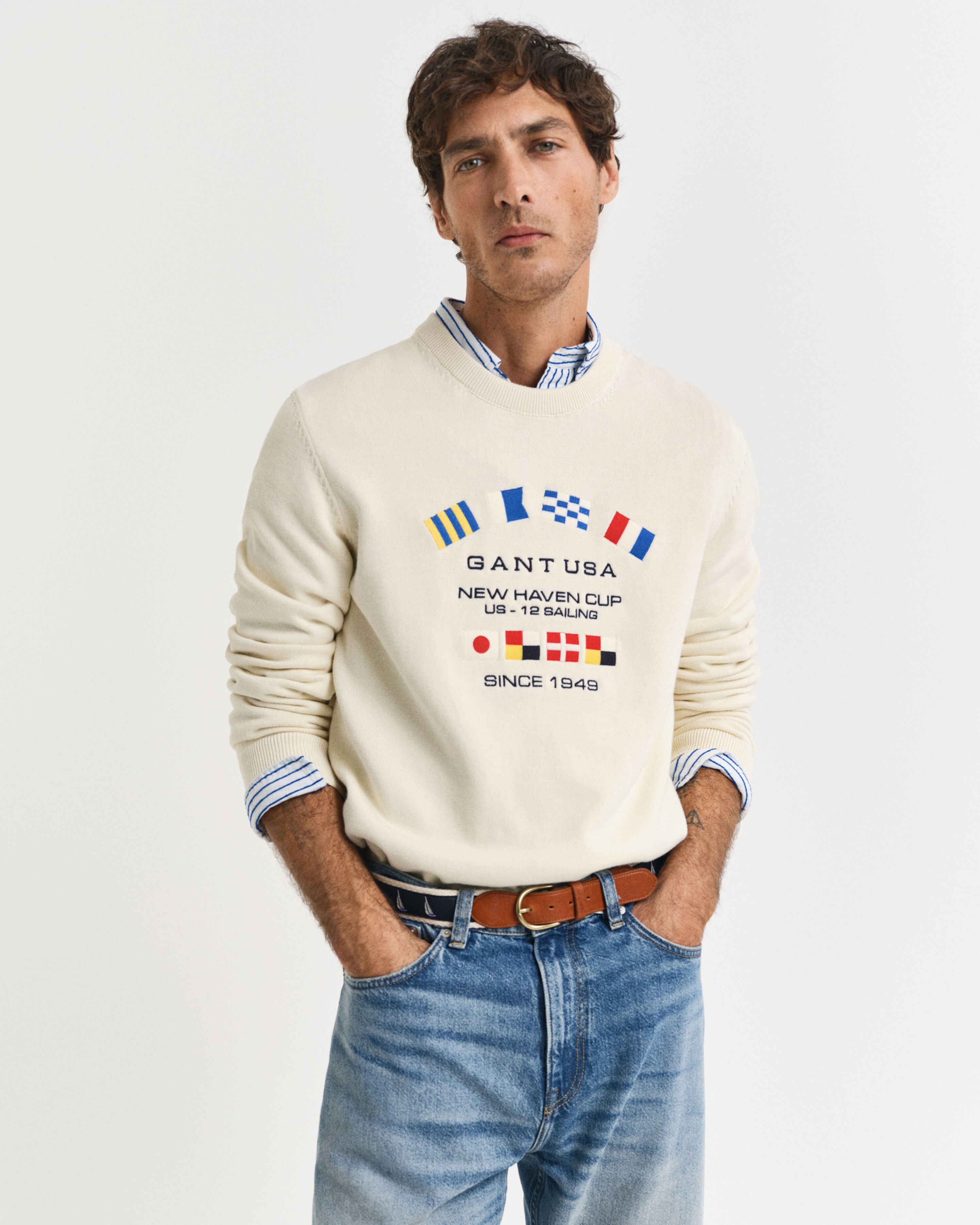 STRIK - Nautical Flags C-Neck - - Hr Ravn