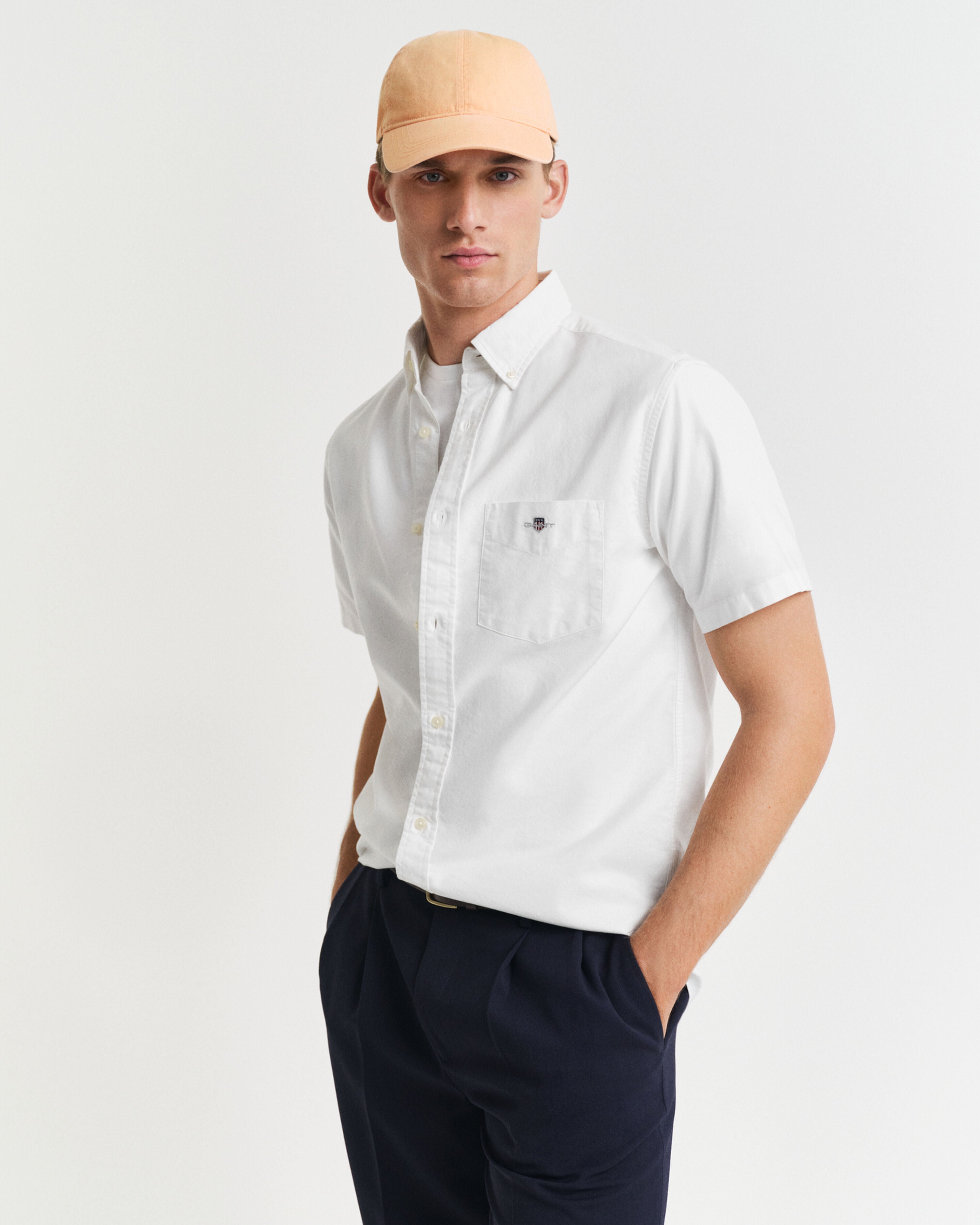 KORTE SKJORTER - Reg Classic Oxford SS Shirt - - Hr Ravn