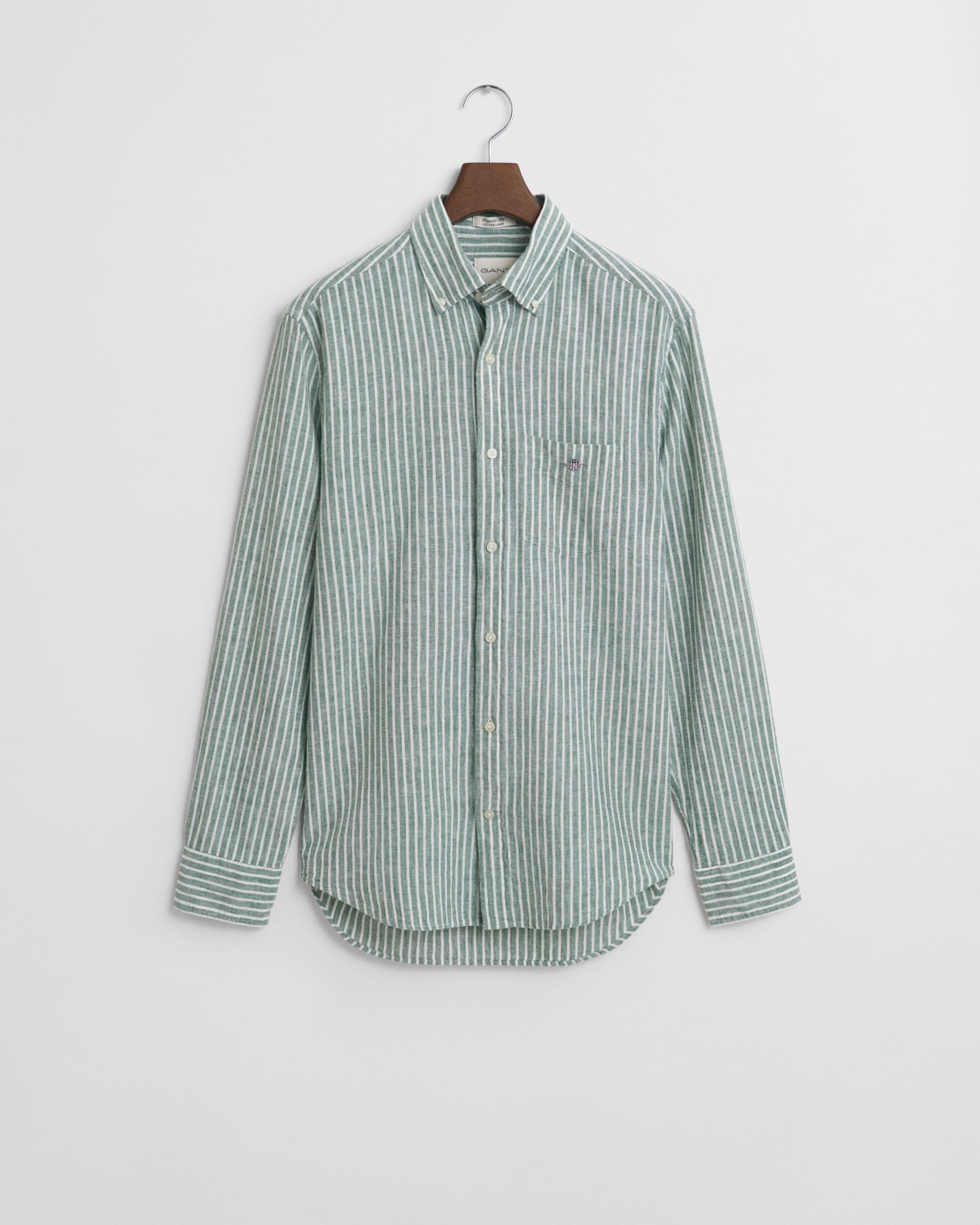 Reg Cotton Linen Stripe Shirt