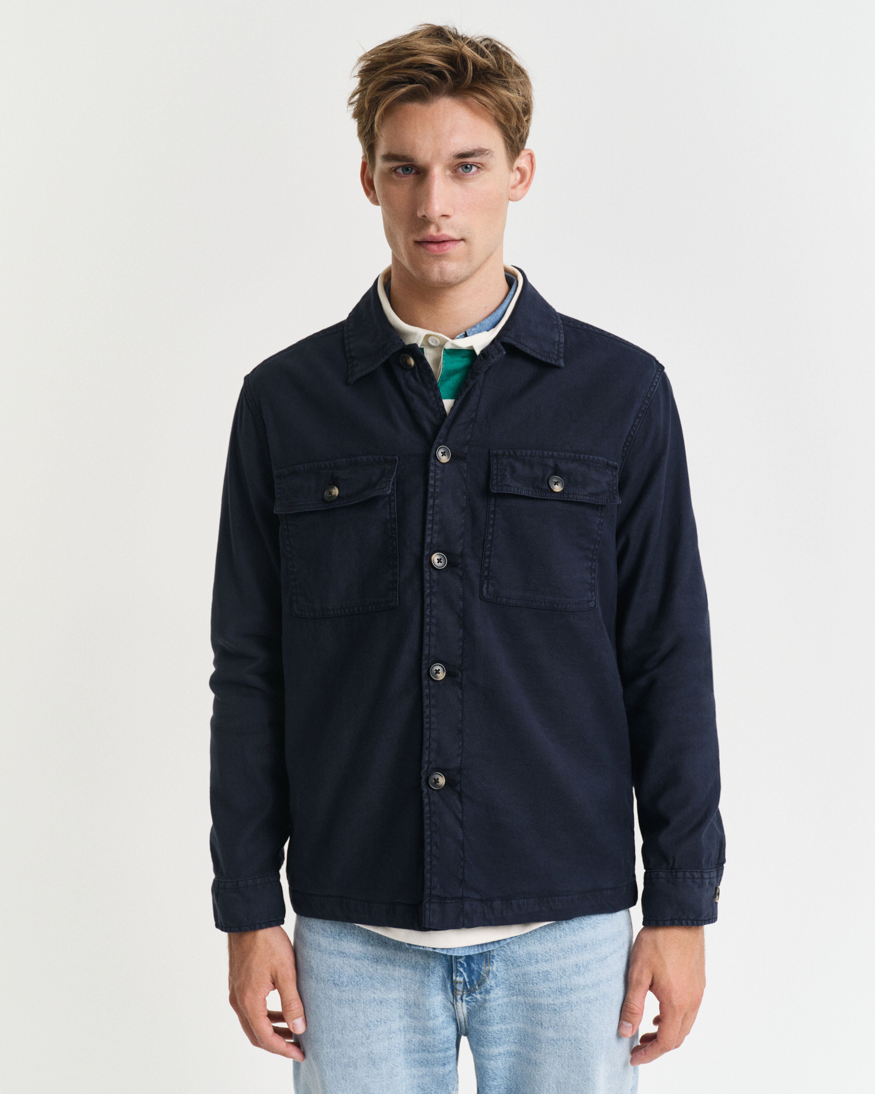 Reg Cot/Linen Overshirt