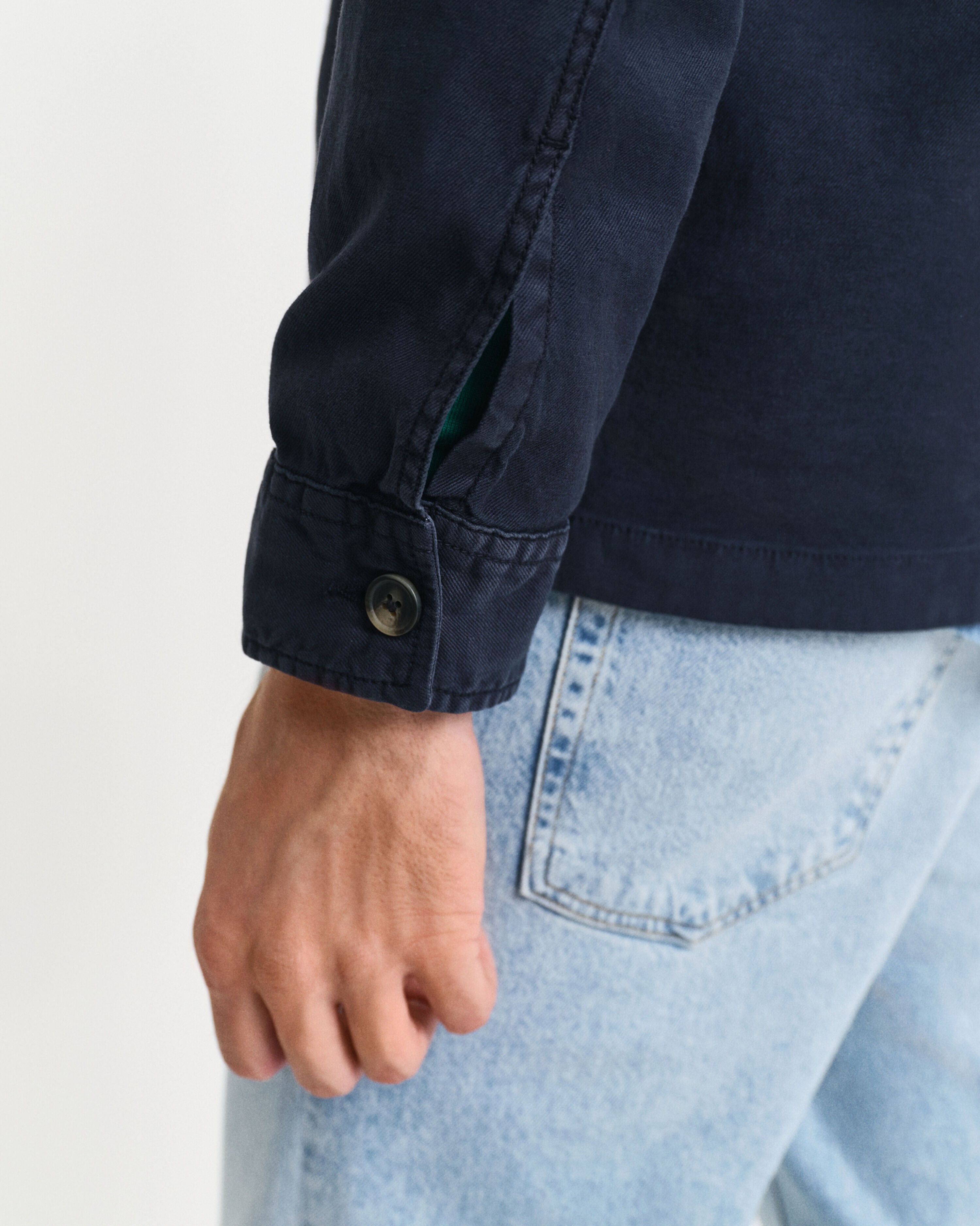 Reg Cot/Linen Overshirt