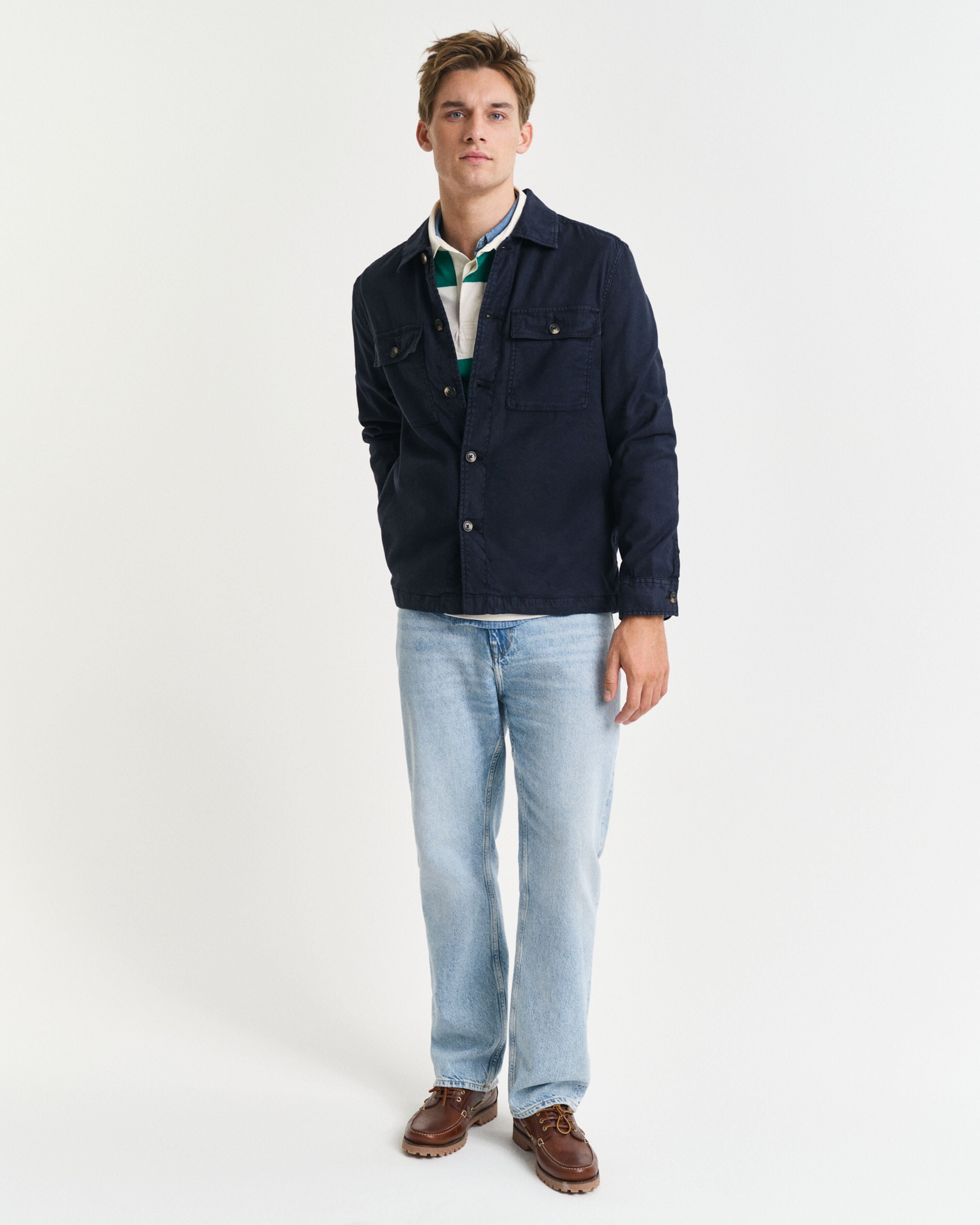 Reg Cot/Linen Overshirt