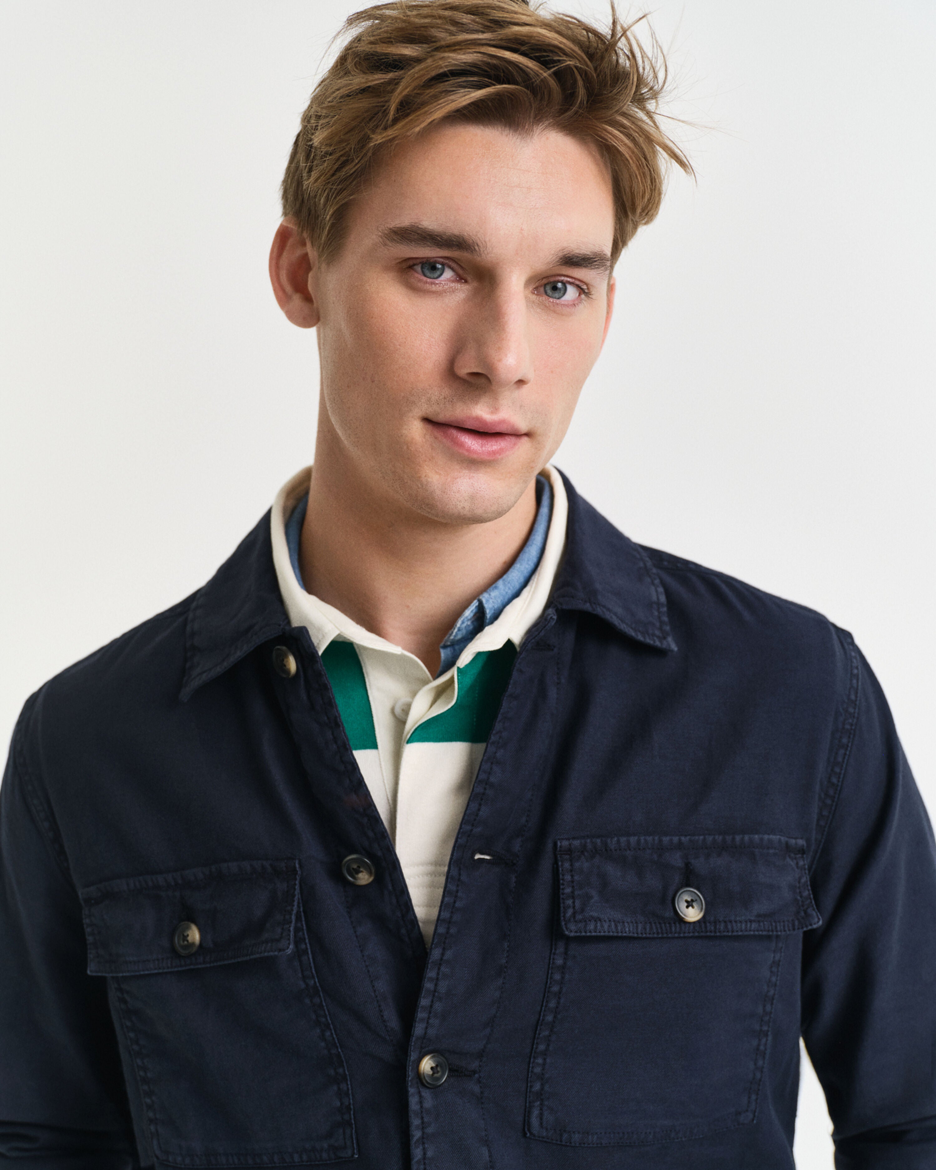 Reg Cot/Linen Overshirt