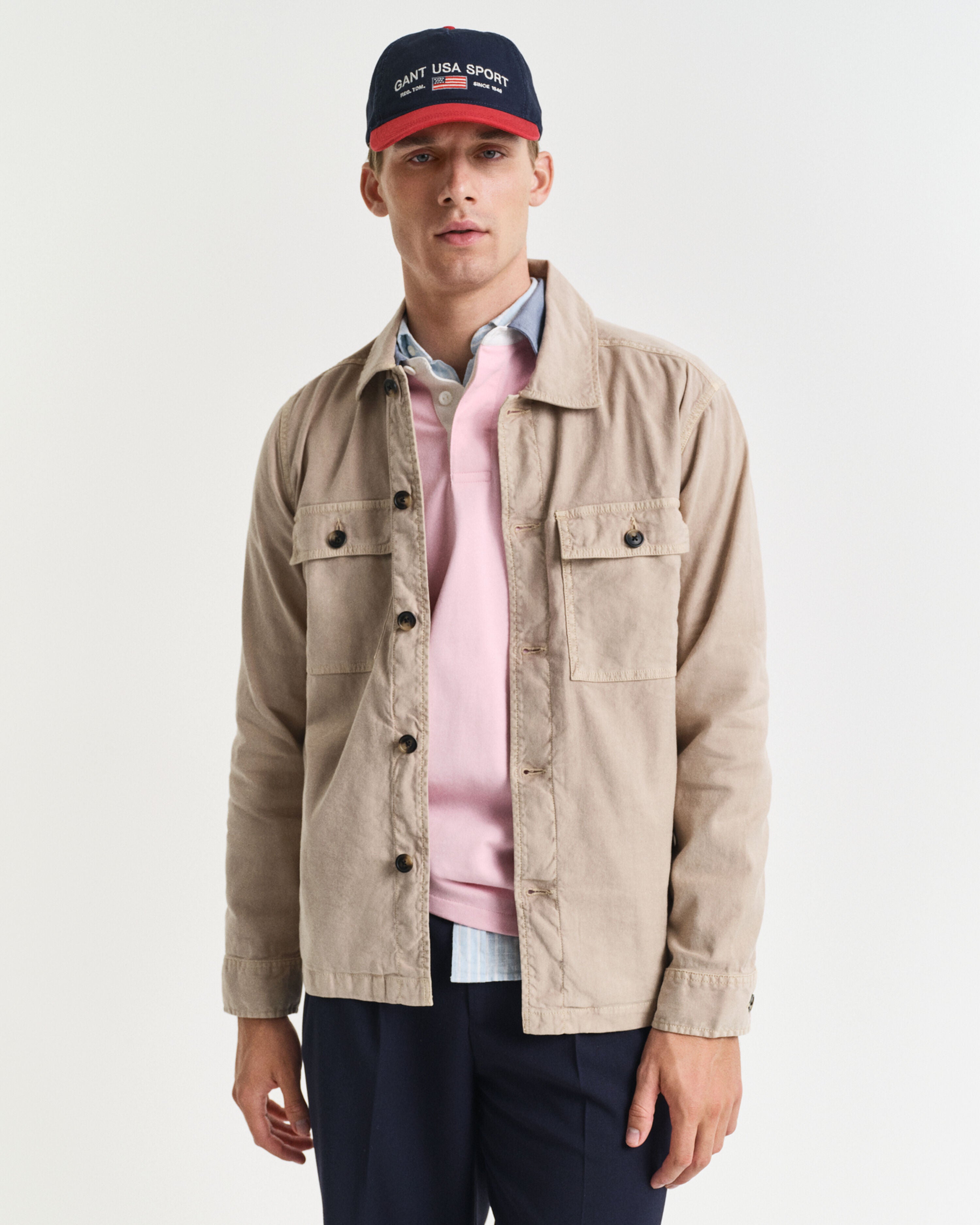 Reg Cot/Linen Overshirt
