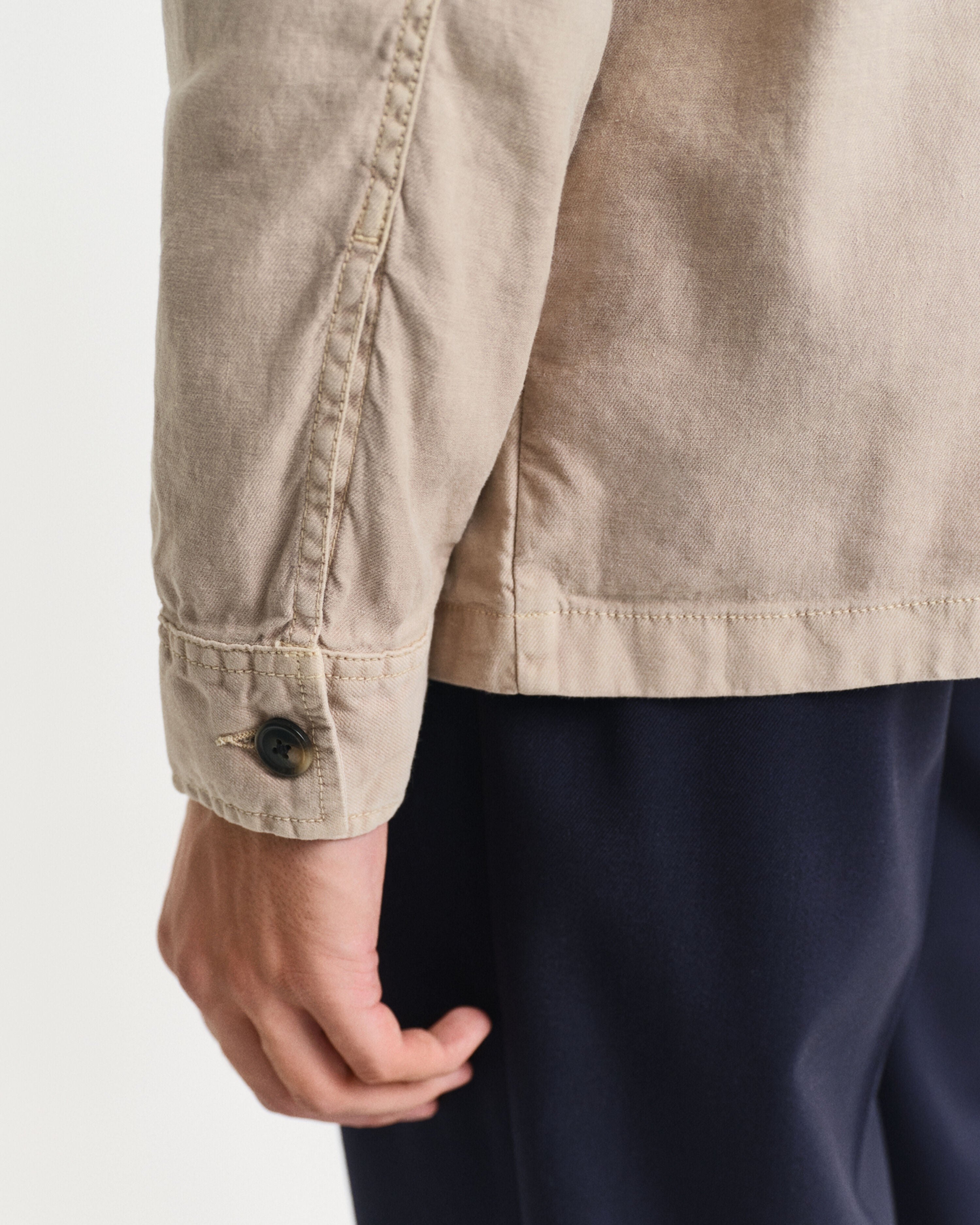 Reg Cot/Linen Overshirt