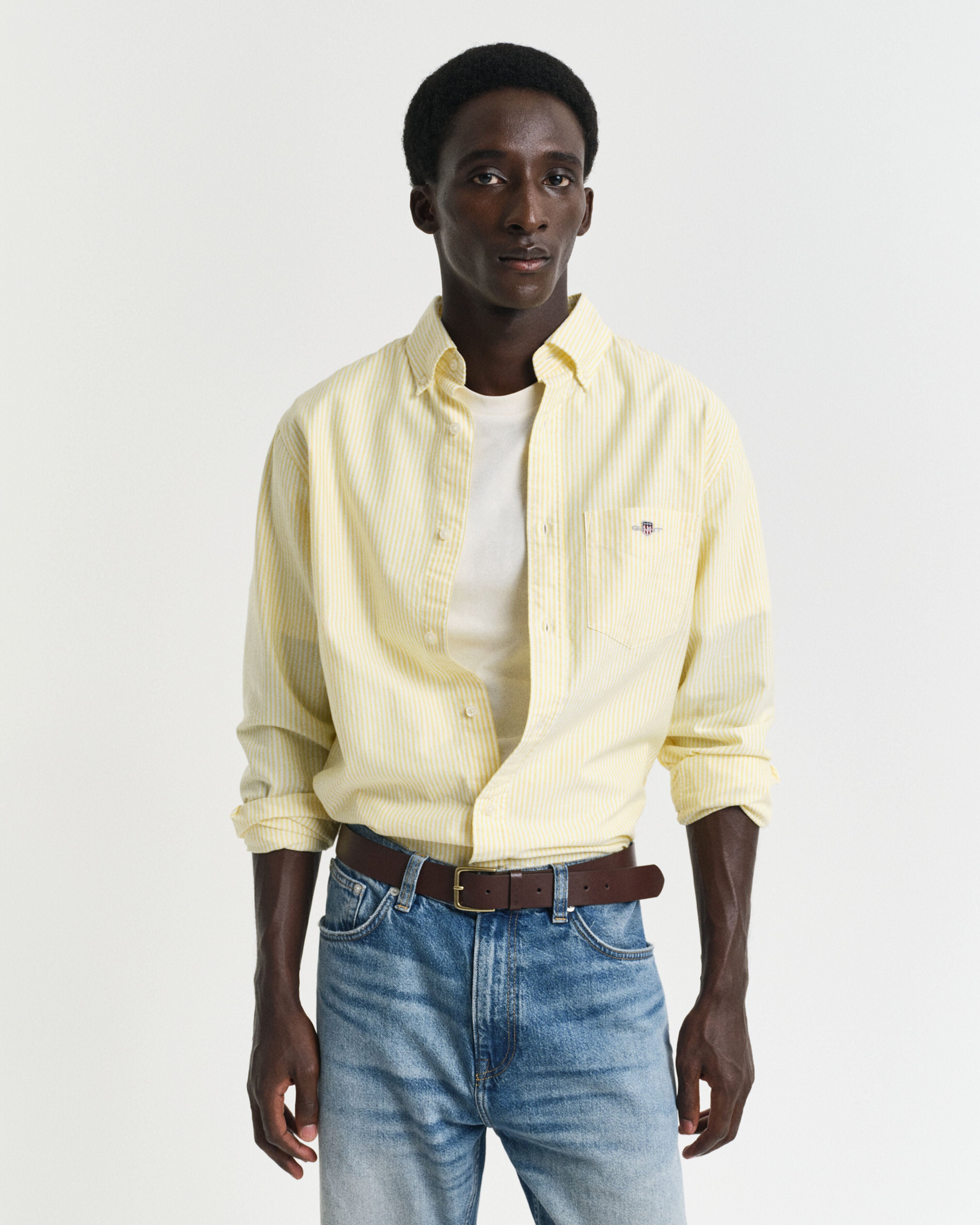 LANGE SKJORTER - Reg Classic Oxford Stripe Shirt - - Hr Ravn