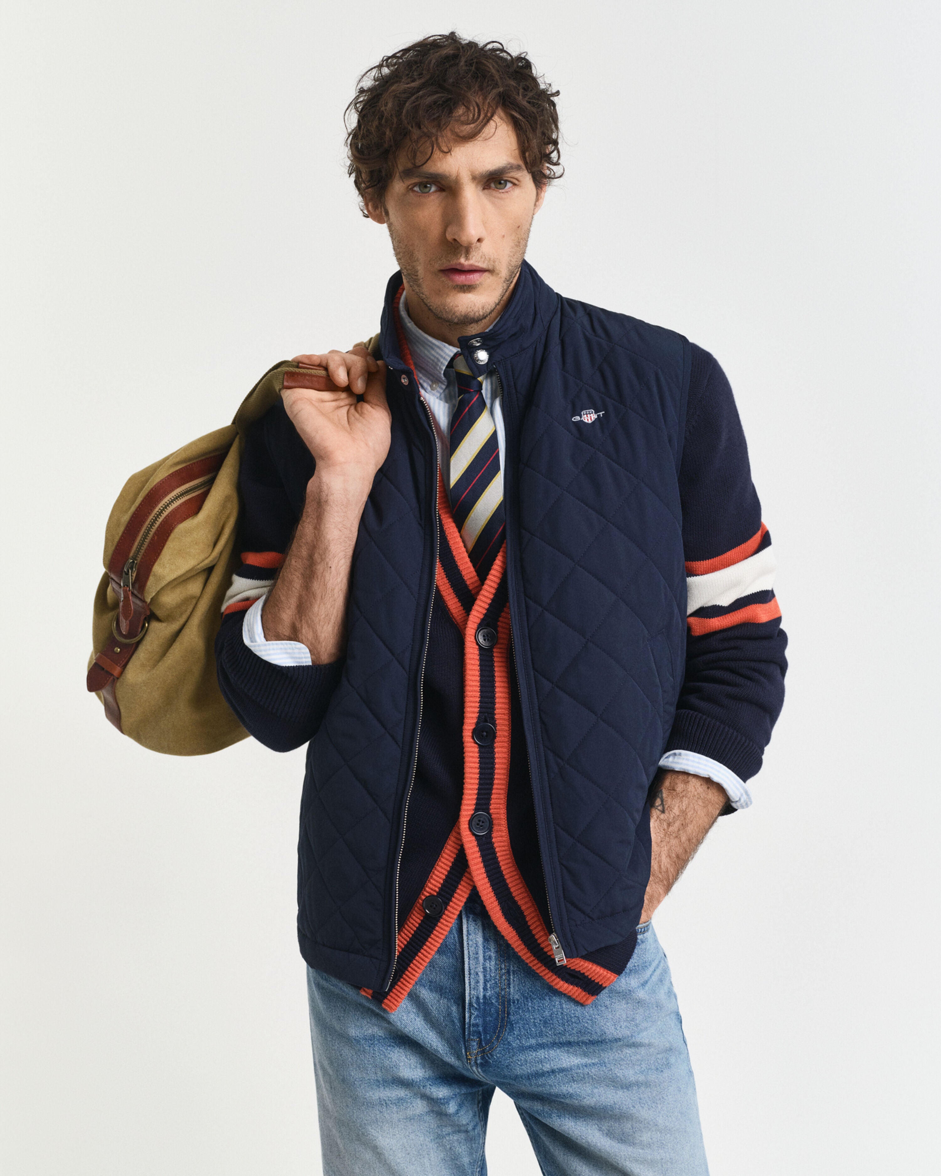 QUILTED WINDCHEATER VEST