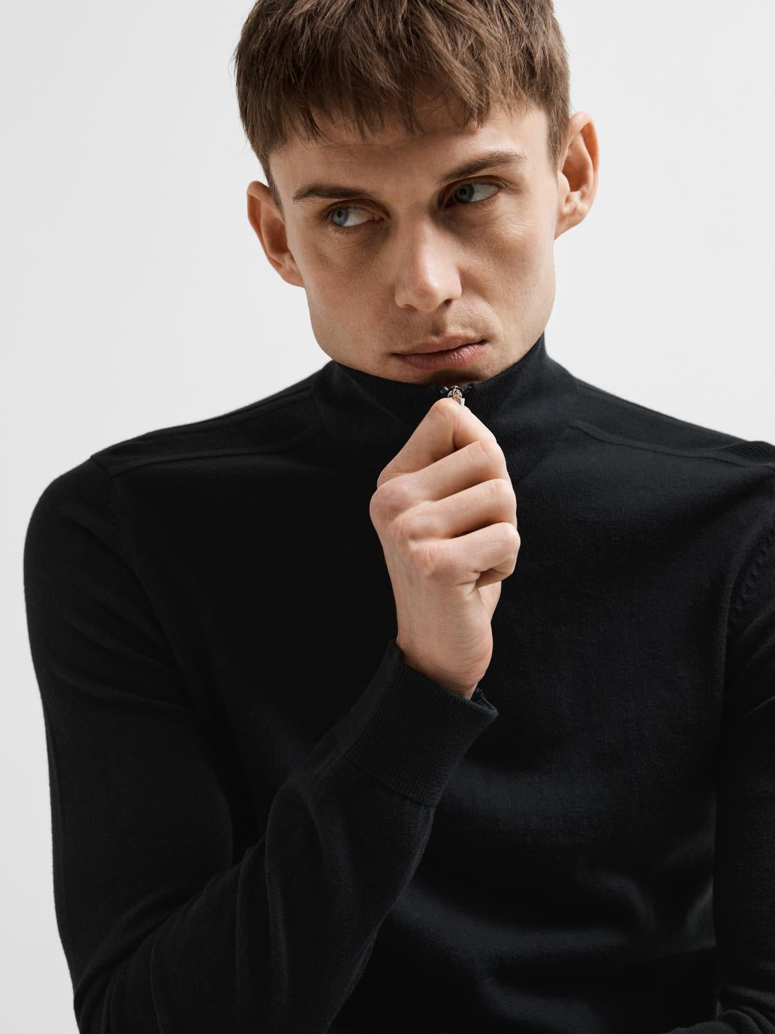 Slhberg Ls Half Zip Noos