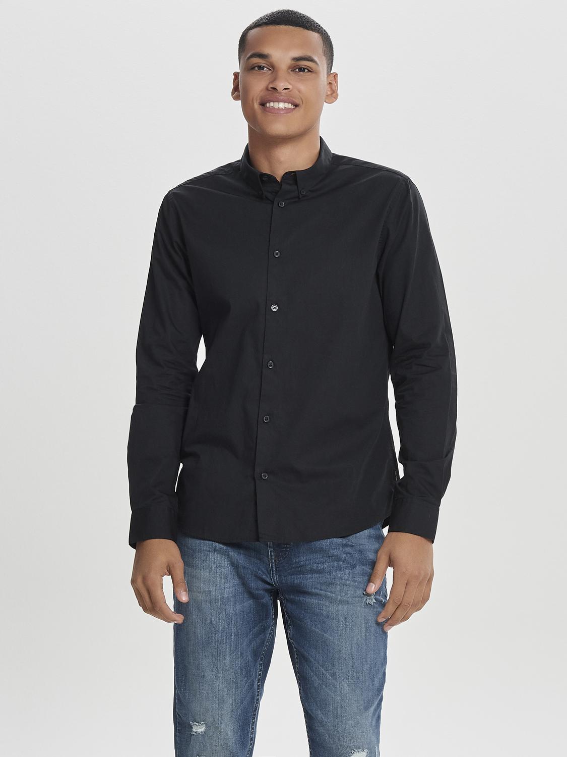 LANGE SKJORTER - Onspoplin Btn Down Shirt Ls Noos - - Hr Ravn