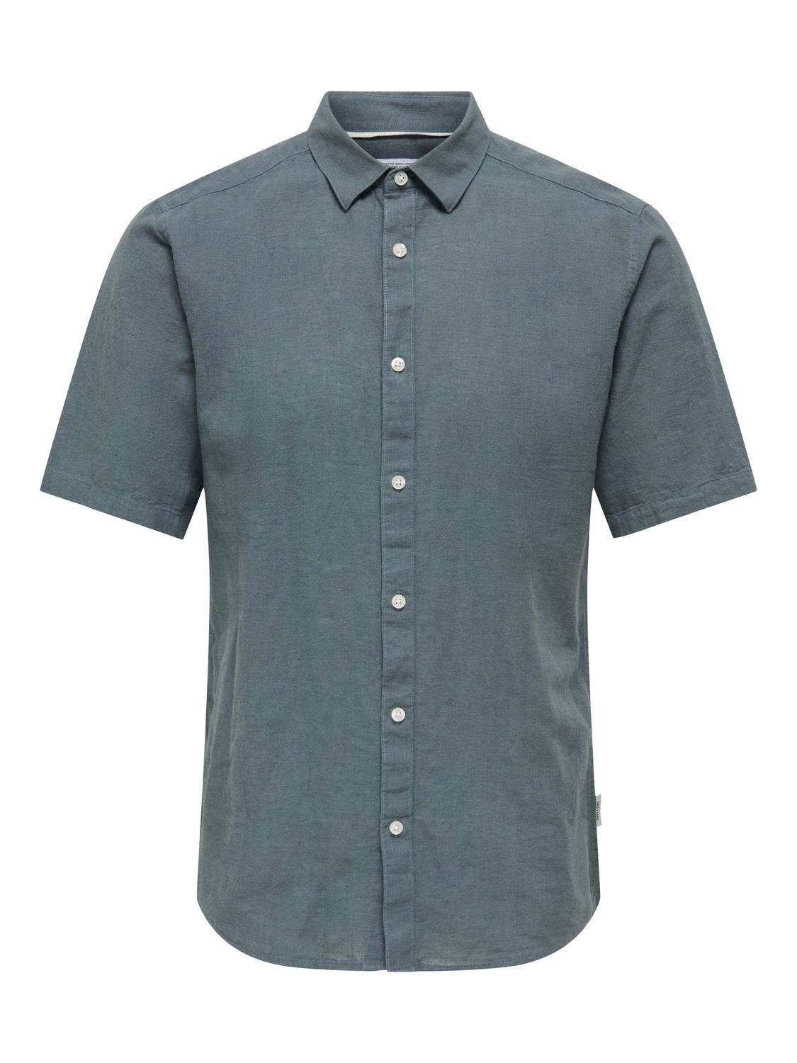 KORTE SKJORTER - Onscaiden Life Ss Solid Linen Blend Noos - - Hr Ravn