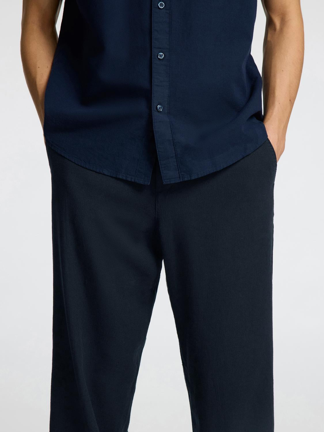 Slh220-Loose Brody Linen Bld Pant Noos