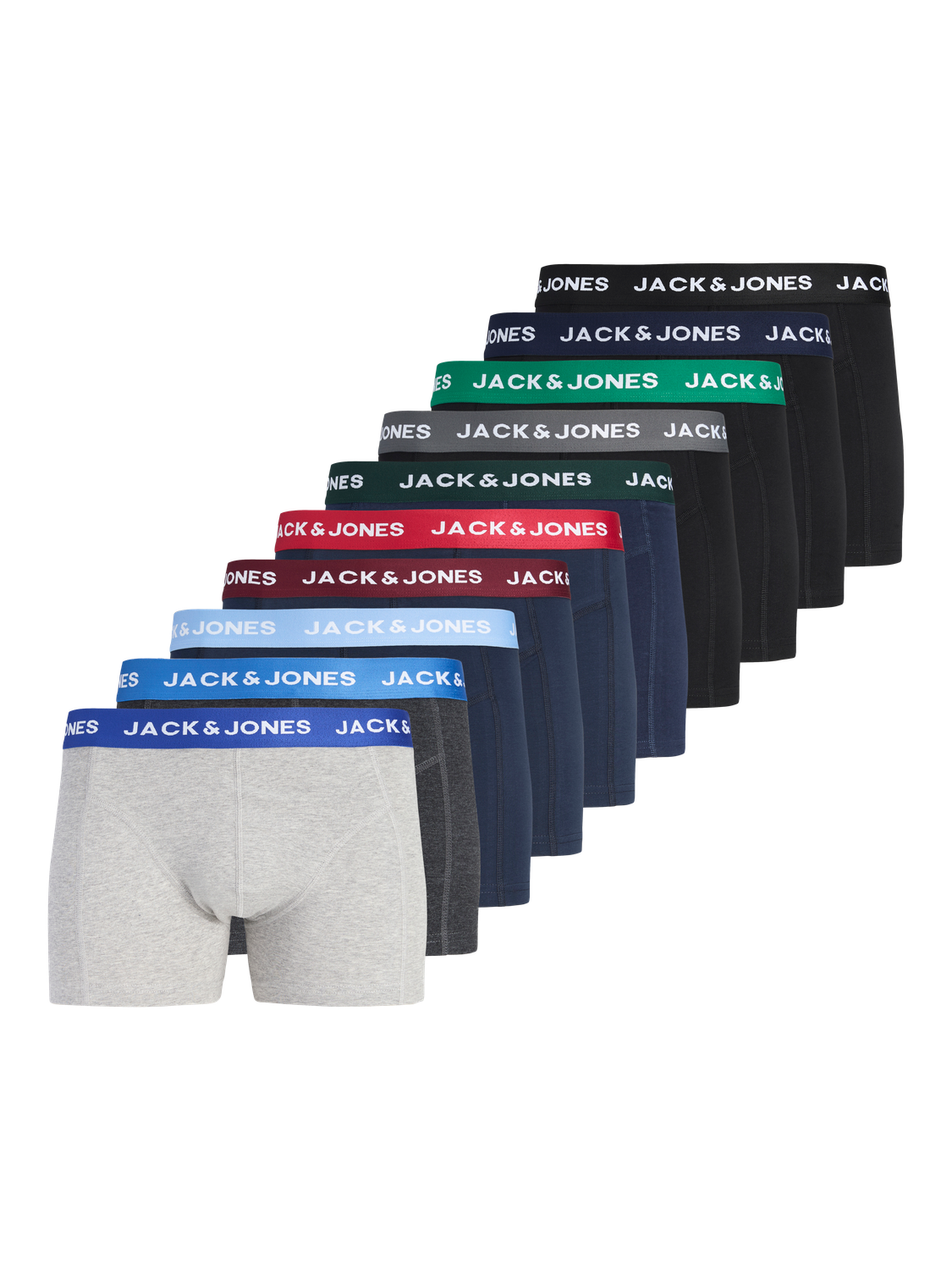 Trunks - Jacsolid Trunks 10 Packs Noos - - Hr Ravn