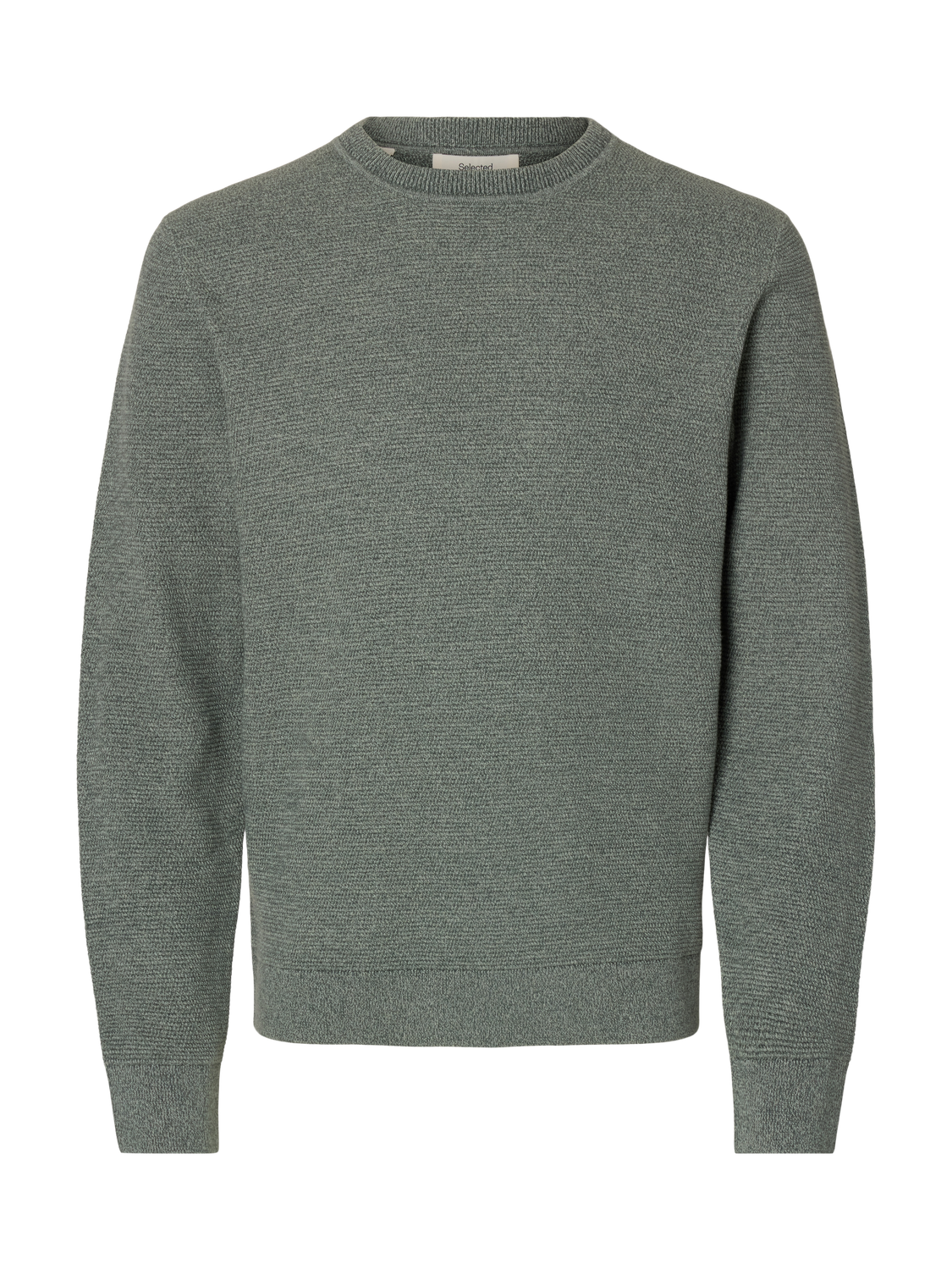 Pullovers - Slhross Ls Knit Structure Crew Neck Noos - - Hr Ravn