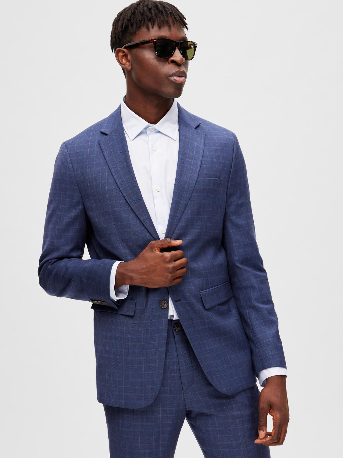 BLAZER - Slhslim-Neil Chk Blz Noos - - Hr Ravn