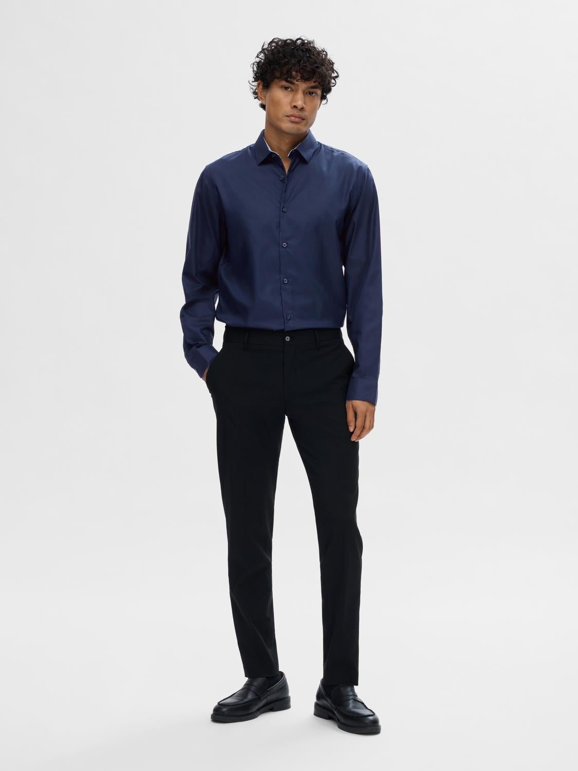 Slhslimnew-Mark Shirt Ls Noos