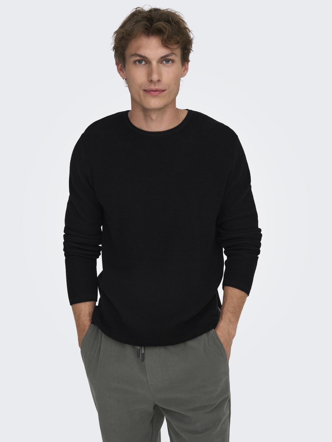 Onseric Reg 12 Struc Crew Knit Noos
