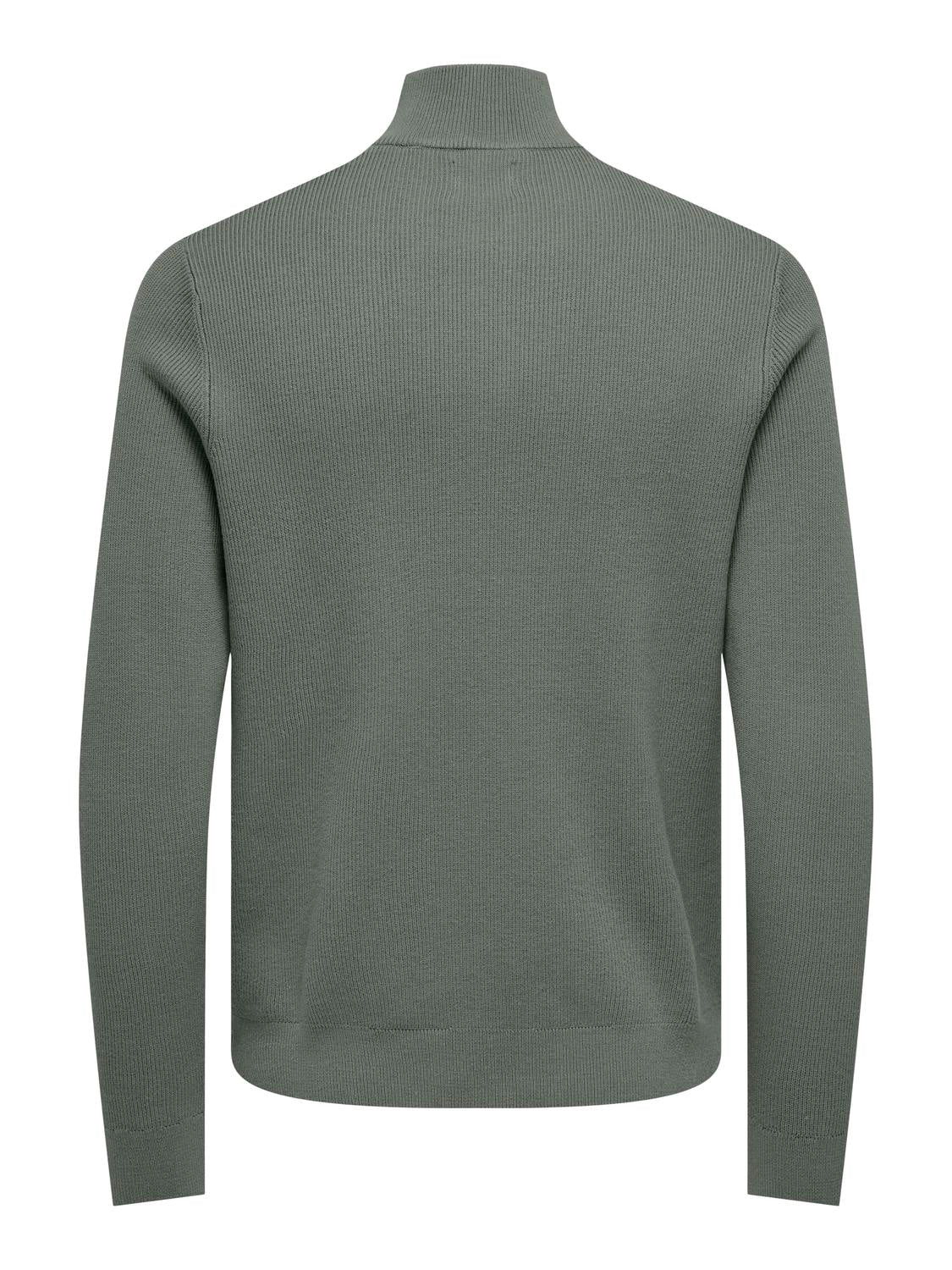Onsphil Reg 12 Struc Half Zip Strikkegenser i flere størrelser