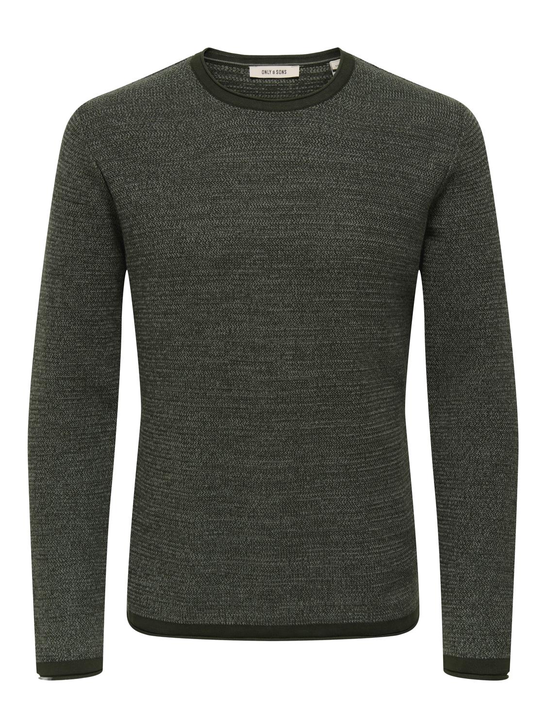 Pullovers - Onseric Reg 12 Struc Crew Knit Noos - - Hr Ravn