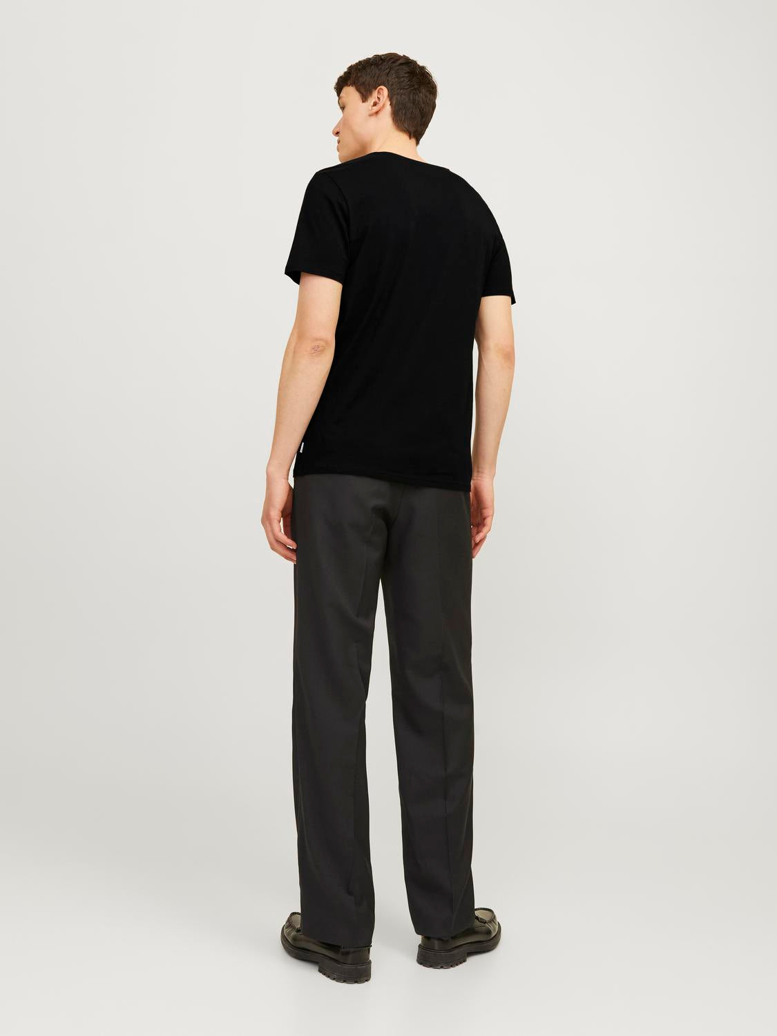 T-shirts - Jacbasic V-Neck Tee Ss 2 Pack Noos - - Hr Ravn