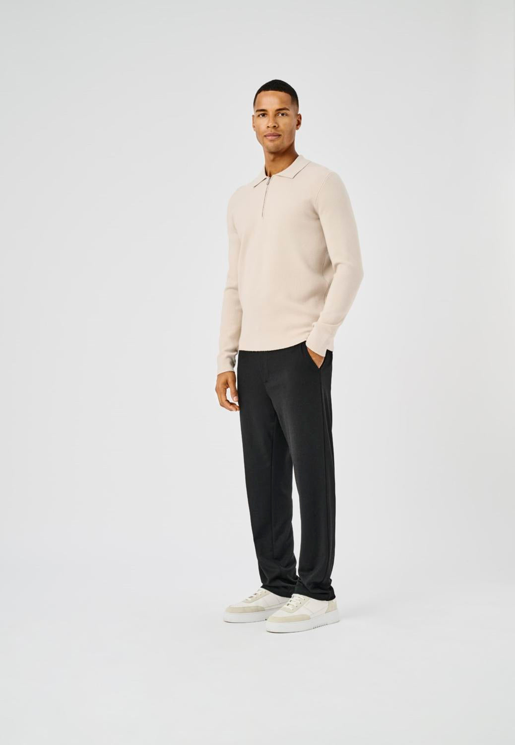 STRIK - Onscooper Reg Ls 12 Half Zip Polo Noos - - Hr Ravn