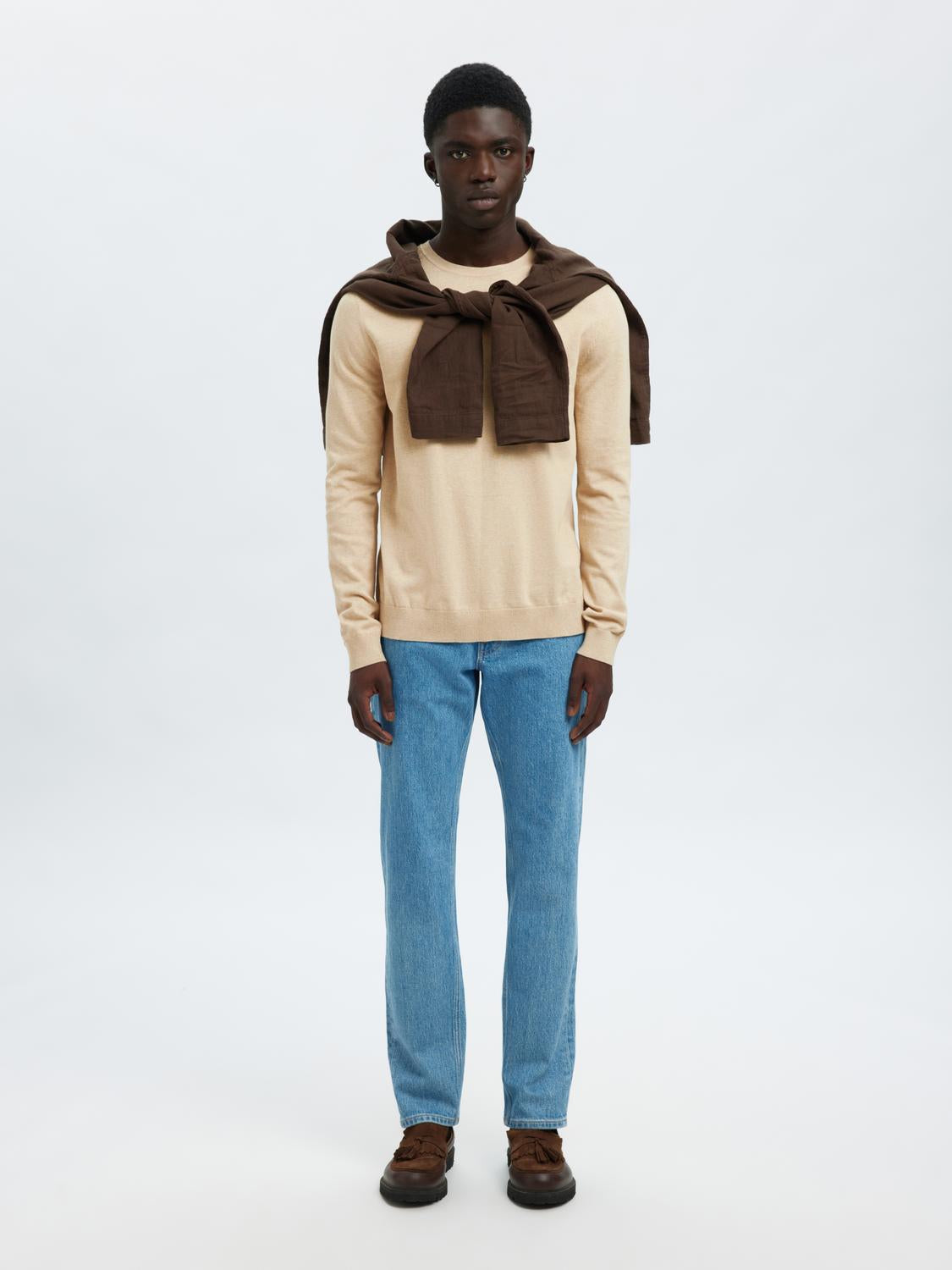 STRIK - Slhberg Crew Neck Noos - - Hr Ravn