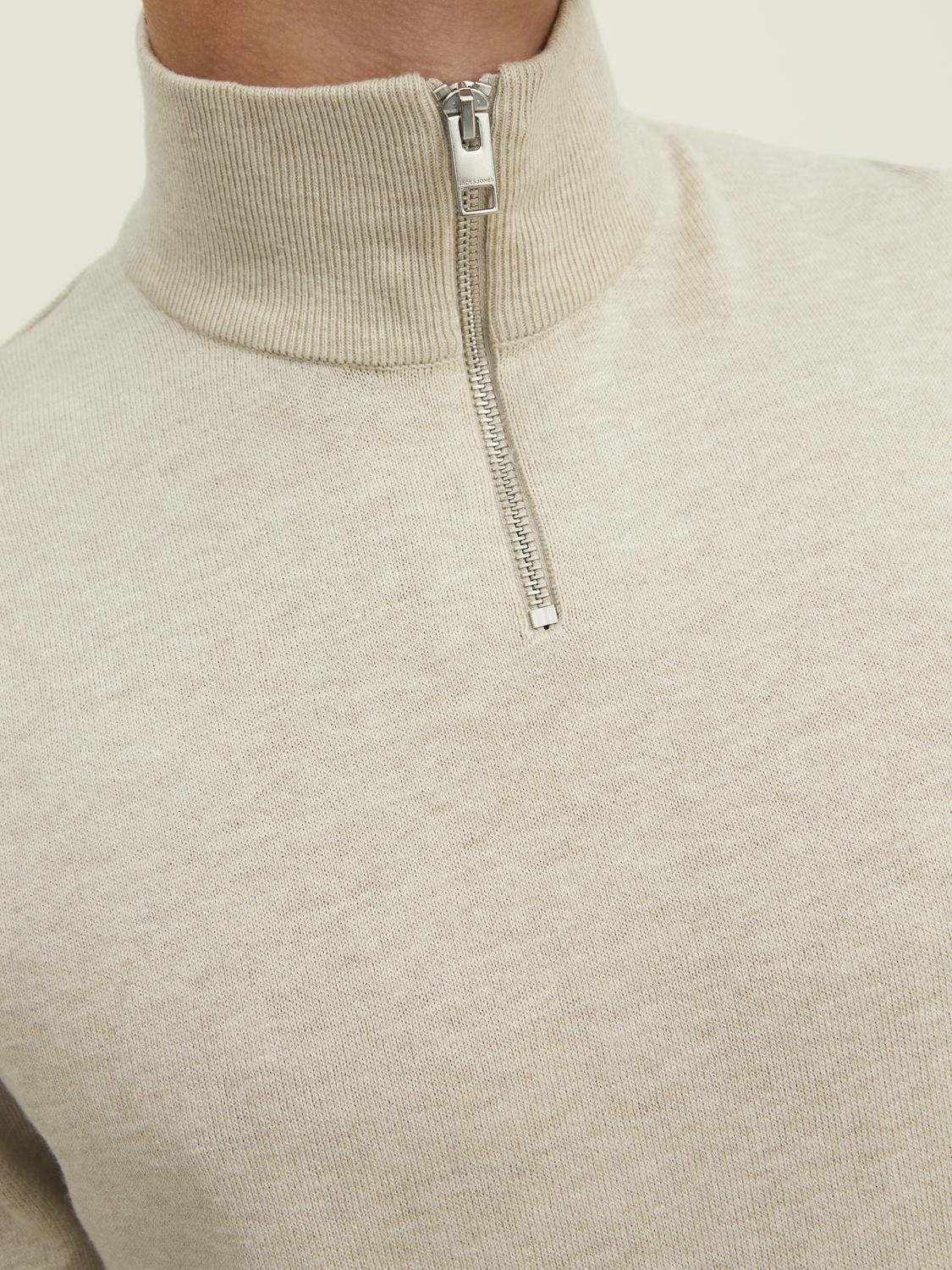 STRIK - Jjeemil Knit Polo Half Zip Ls Noos - - Hr Ravn