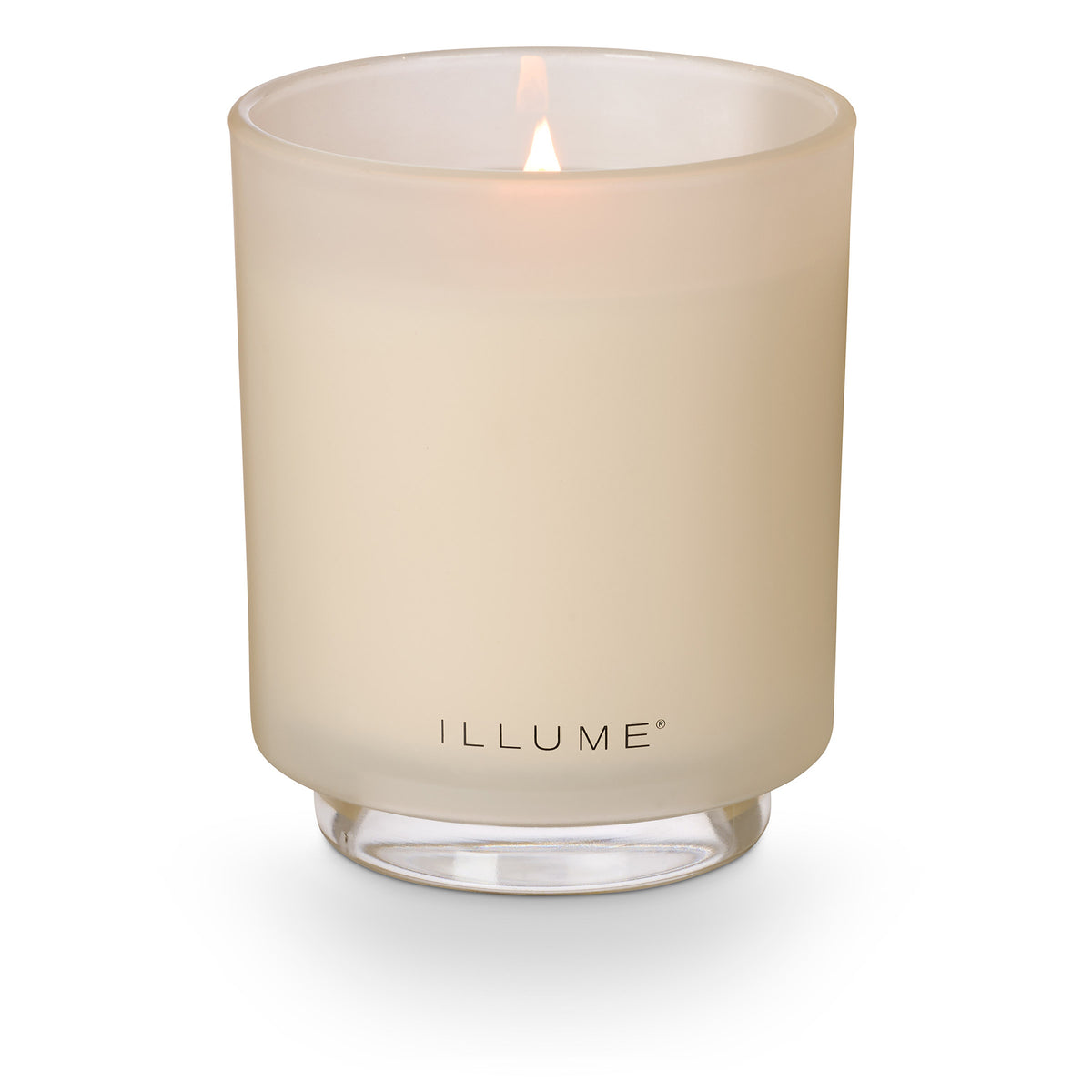 Winter White Box Glass Candle, Hvid,