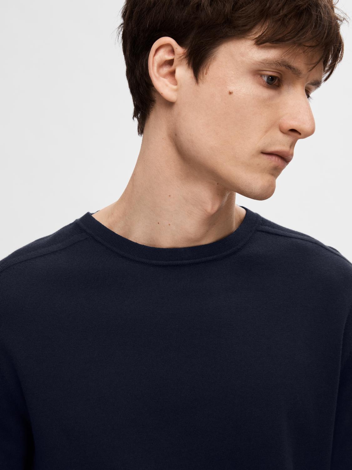 STRIK - Slhberg Crew Neck Noos - - Hr Ravn