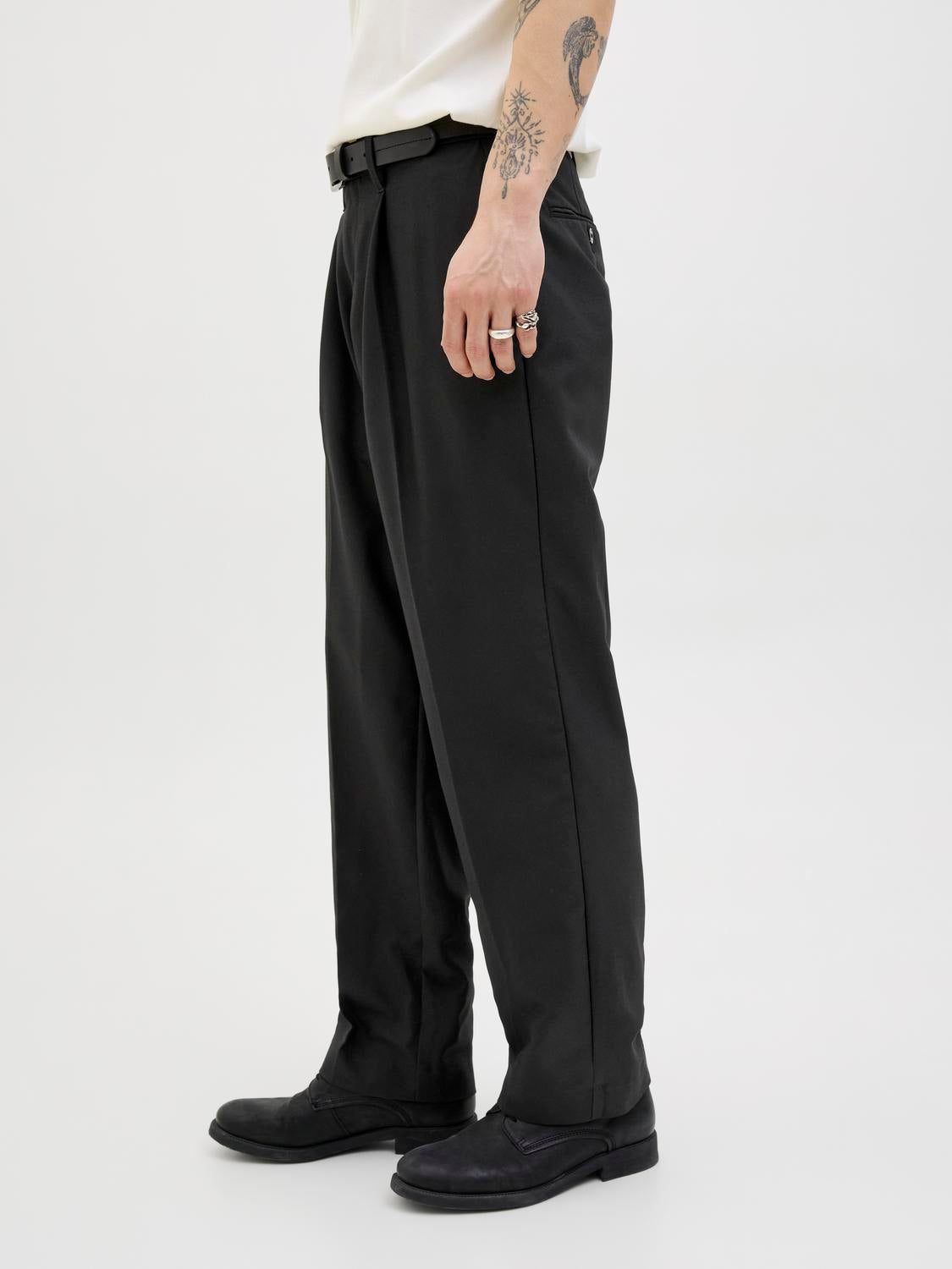 BUKSER - Jprcckarl Jjcameron Pleated Chino Noos - - Hr Ravn