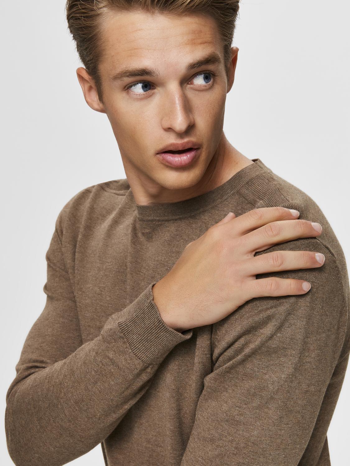 STRIK - Slhberg Crew Neck Noos - - Hr Ravn