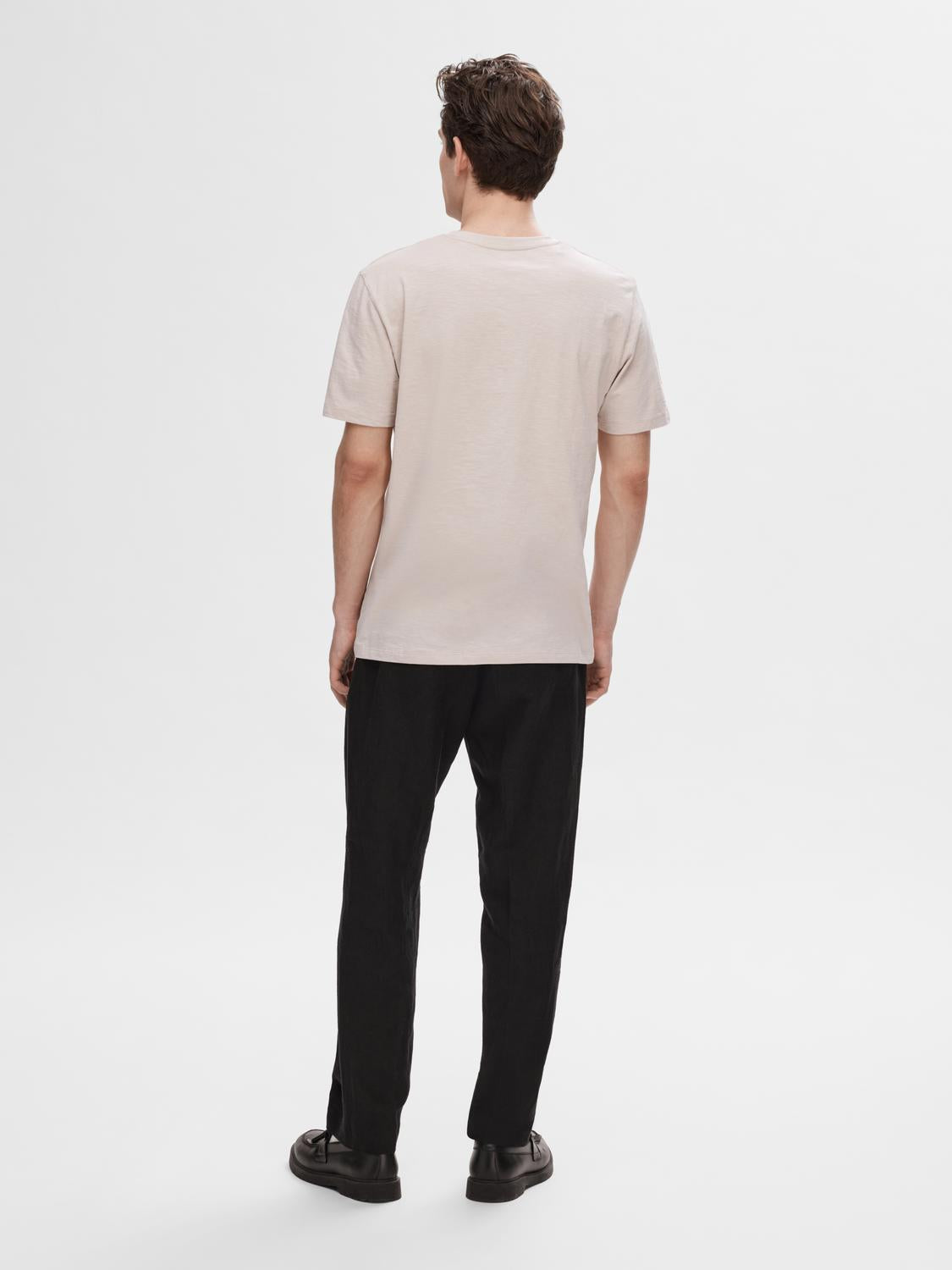 T-SHIRTS - Slhaspen Slub Ss O-Neck Tee Noos - - Hr Ravn
