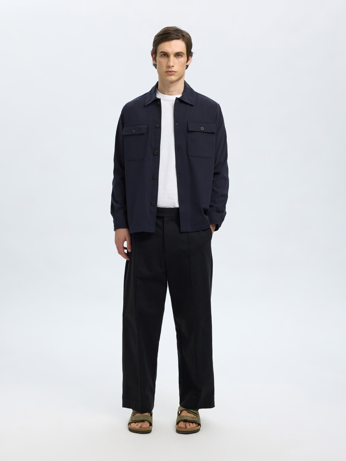 Shirts - Slhreg Lorent Bi-Stretch Overshirt Noos - - Hr Ravn