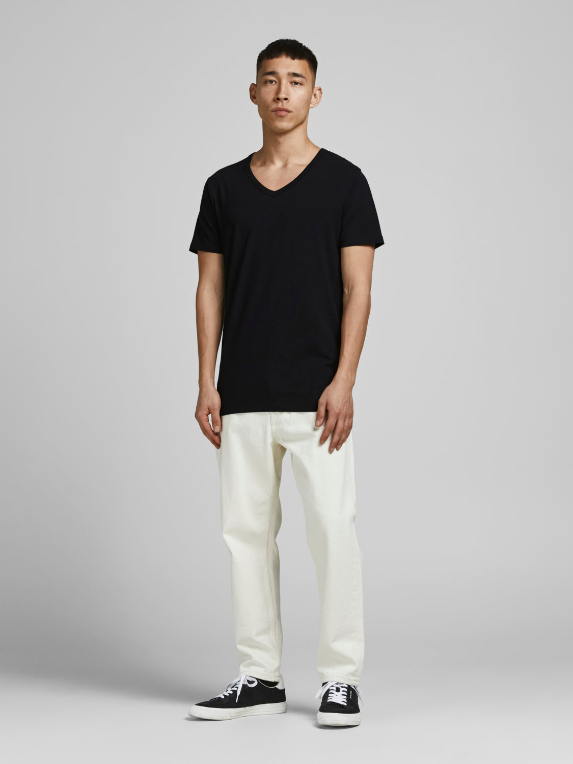 T-shirts - Jacbasic V-Neck Tee Ss 2 Pack Noos -  - Hr Ravn