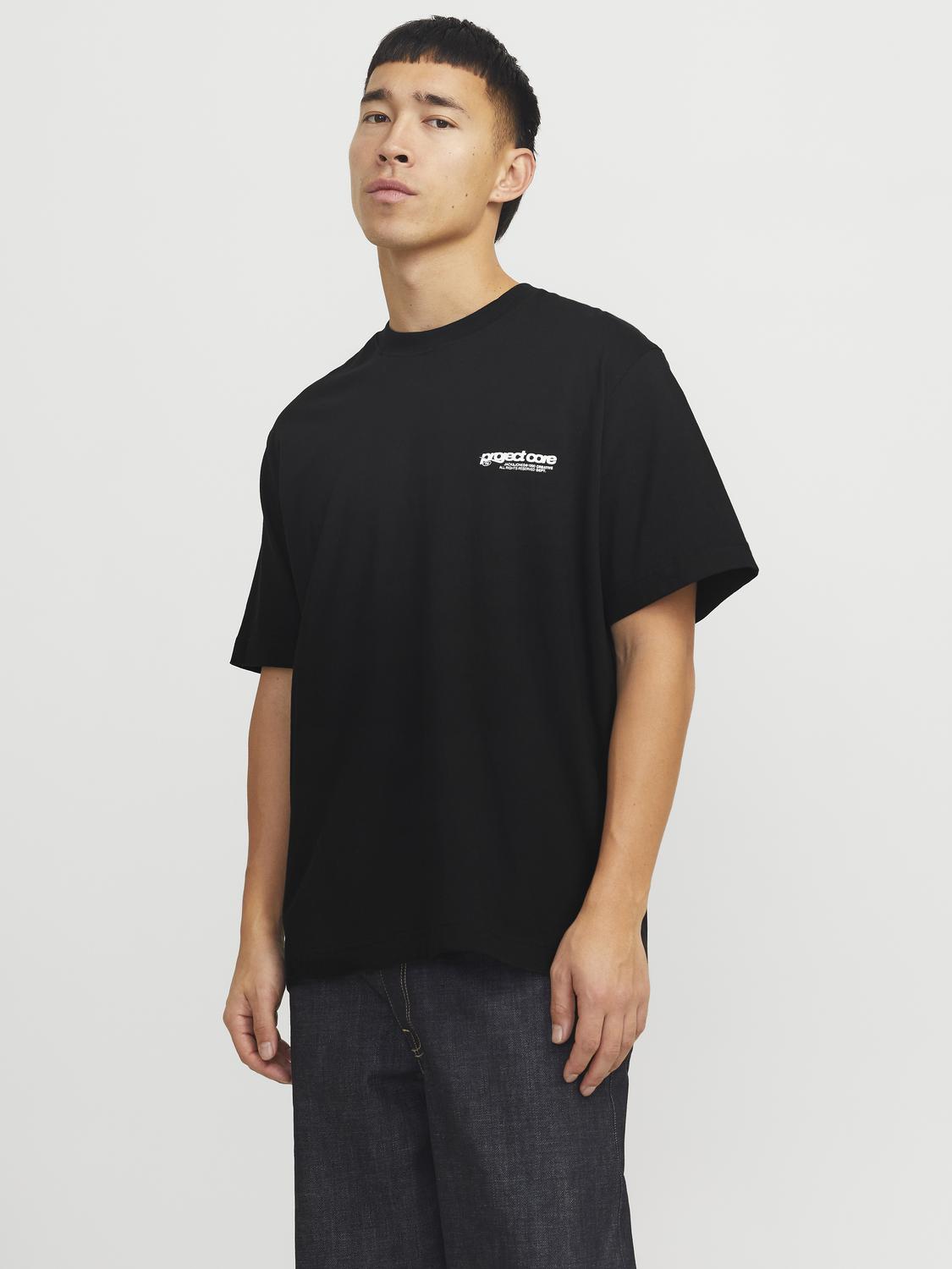 T-shirts - Jcounion Back Print Tee Ss Crew Noos -  - Hr Ravn