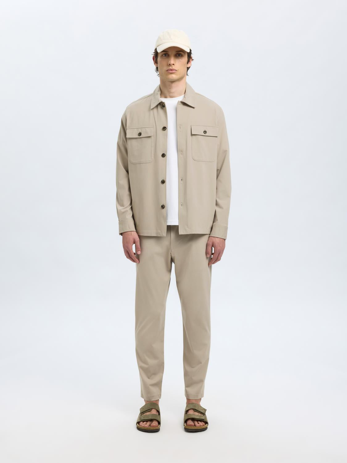 Shirts - Slhreg Lorent Bi-Stretch Overshirt Noos -  - Hr Ravn