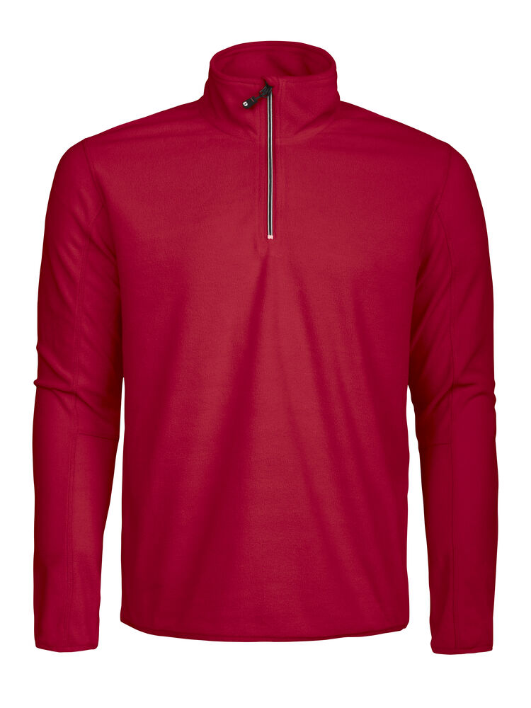 FLEECE & MIDLAYER - Melton Halfzip herre -  - Hr Ravn