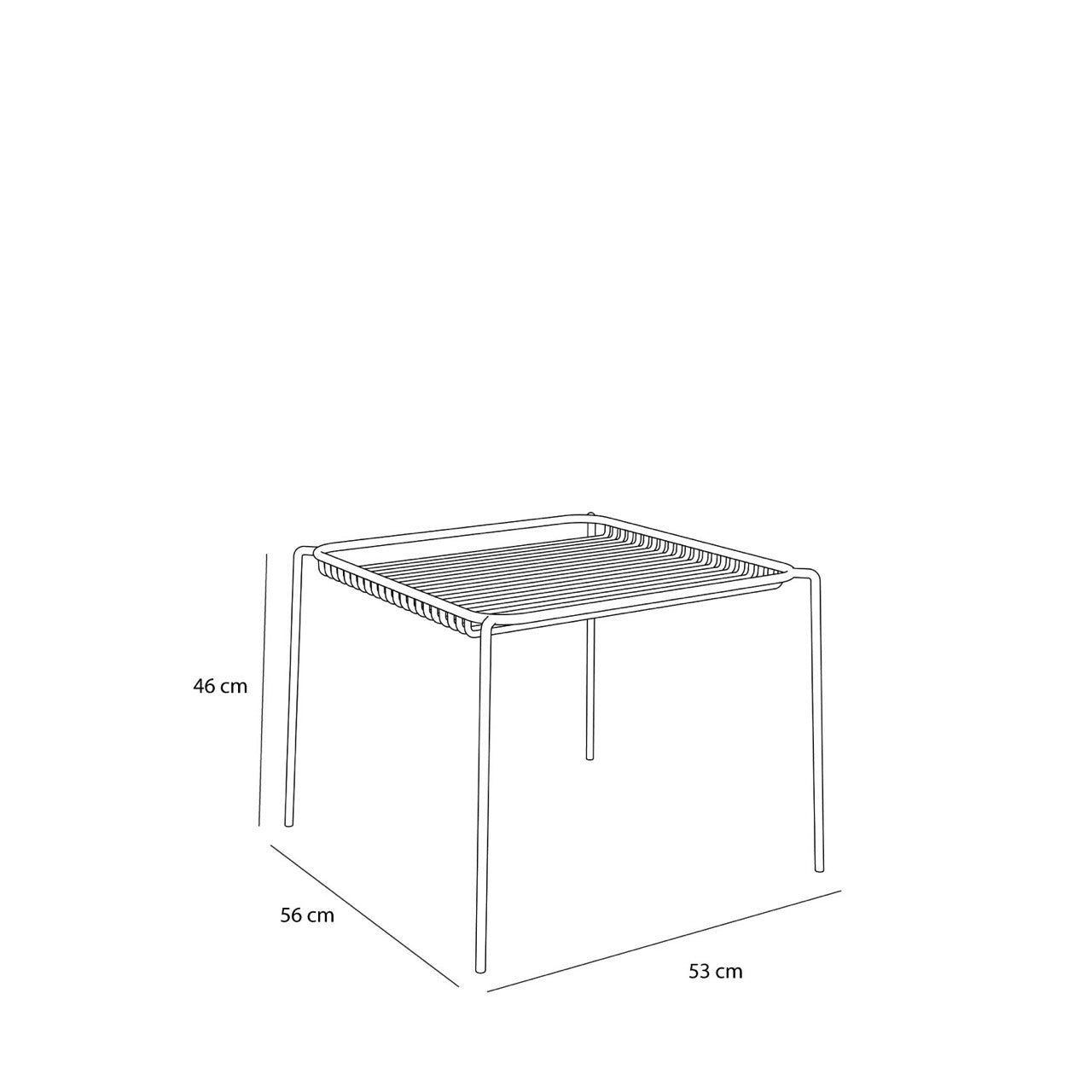 String Sidebord Lysegrå