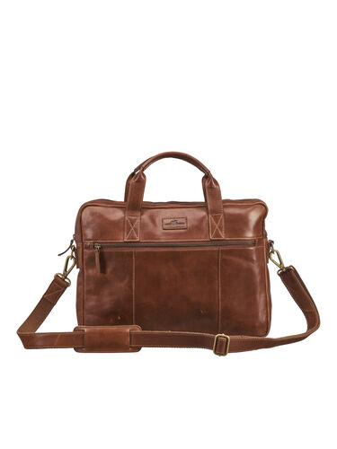 POSER & TASKER - Leather Line Briefcase -  - Hr Ravn