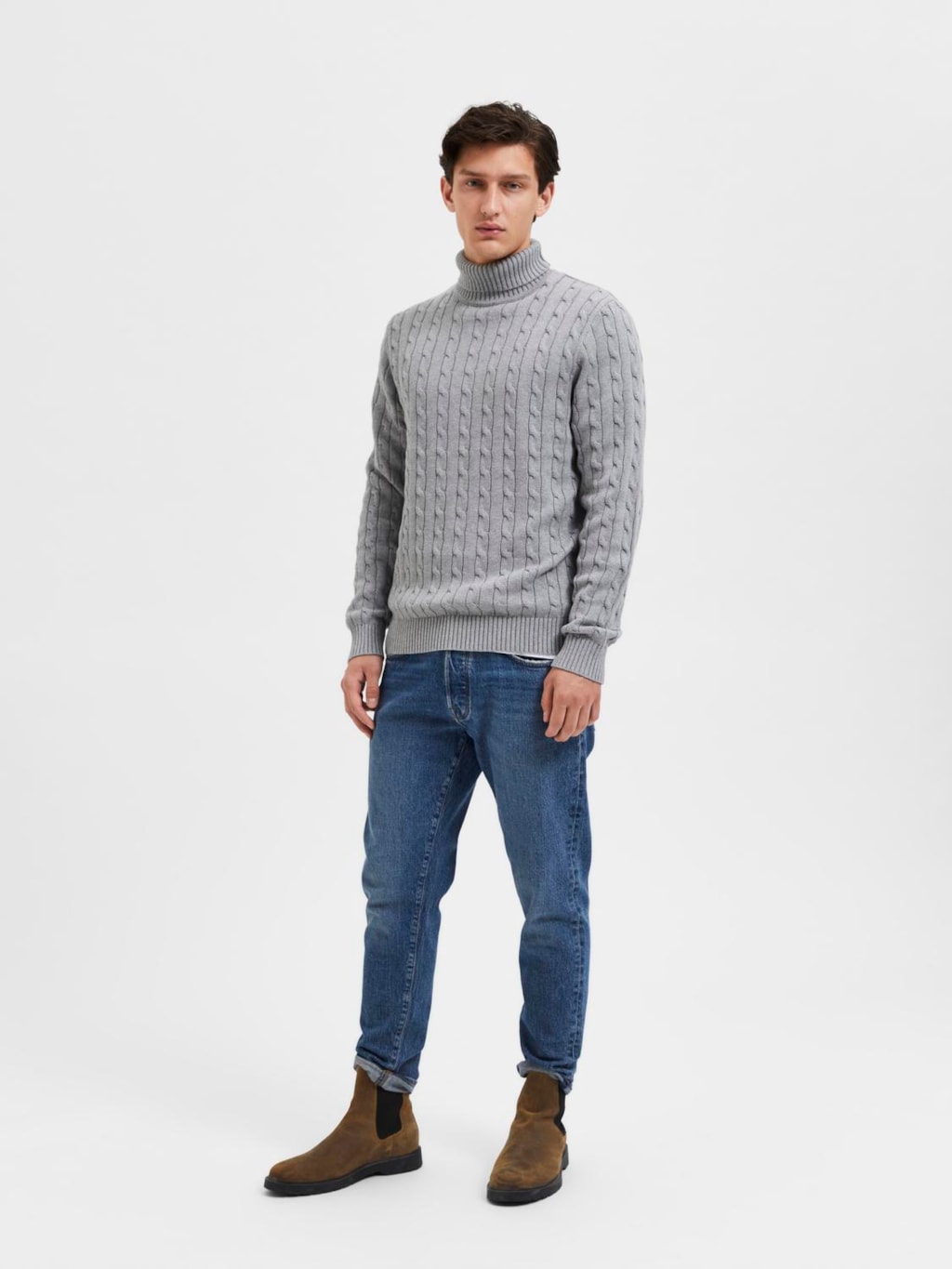 SLHRYAN STRUCTURE ROLL NECK