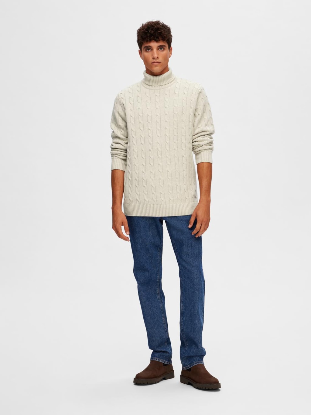 SLHRYAN STRUCTURE ROLL NECK