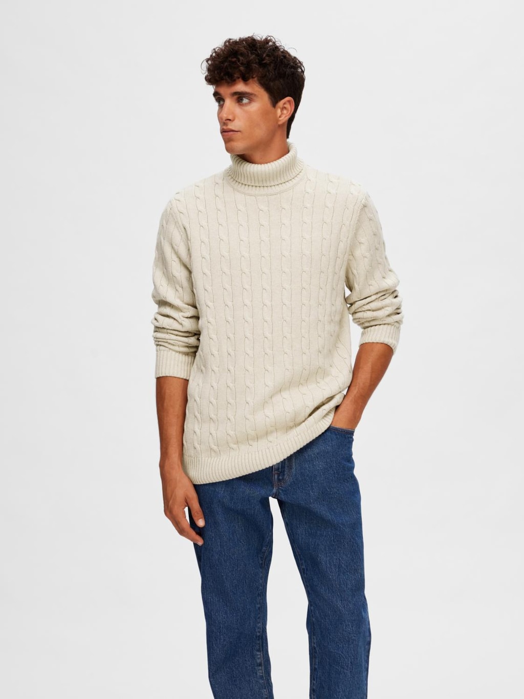 SLHRYAN STRUCTURE ROLL NECK